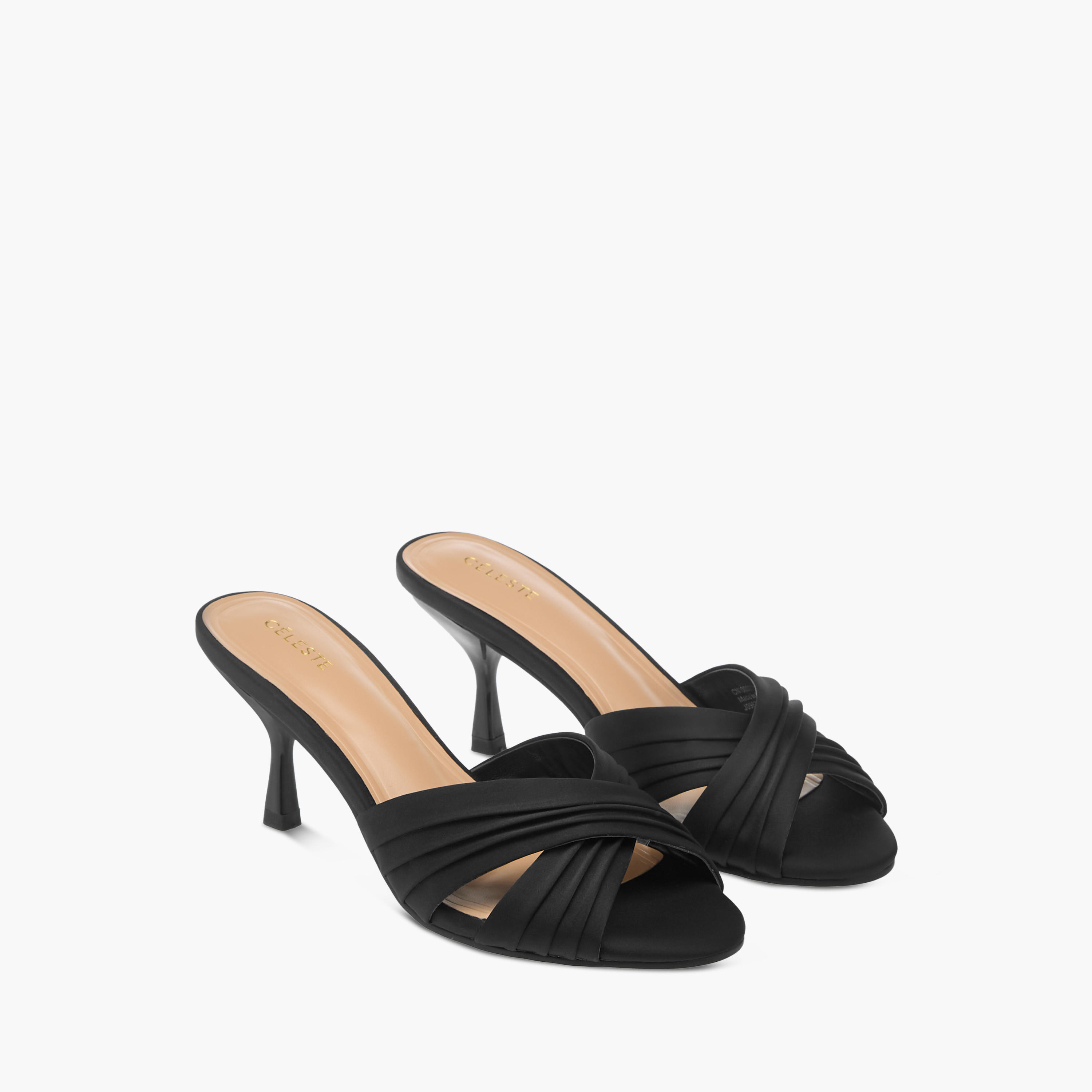 Celeste Women's Cross Strap Slip-On Sandals with Stiletto Heels-women-shoes-sandals-heeled-image-1