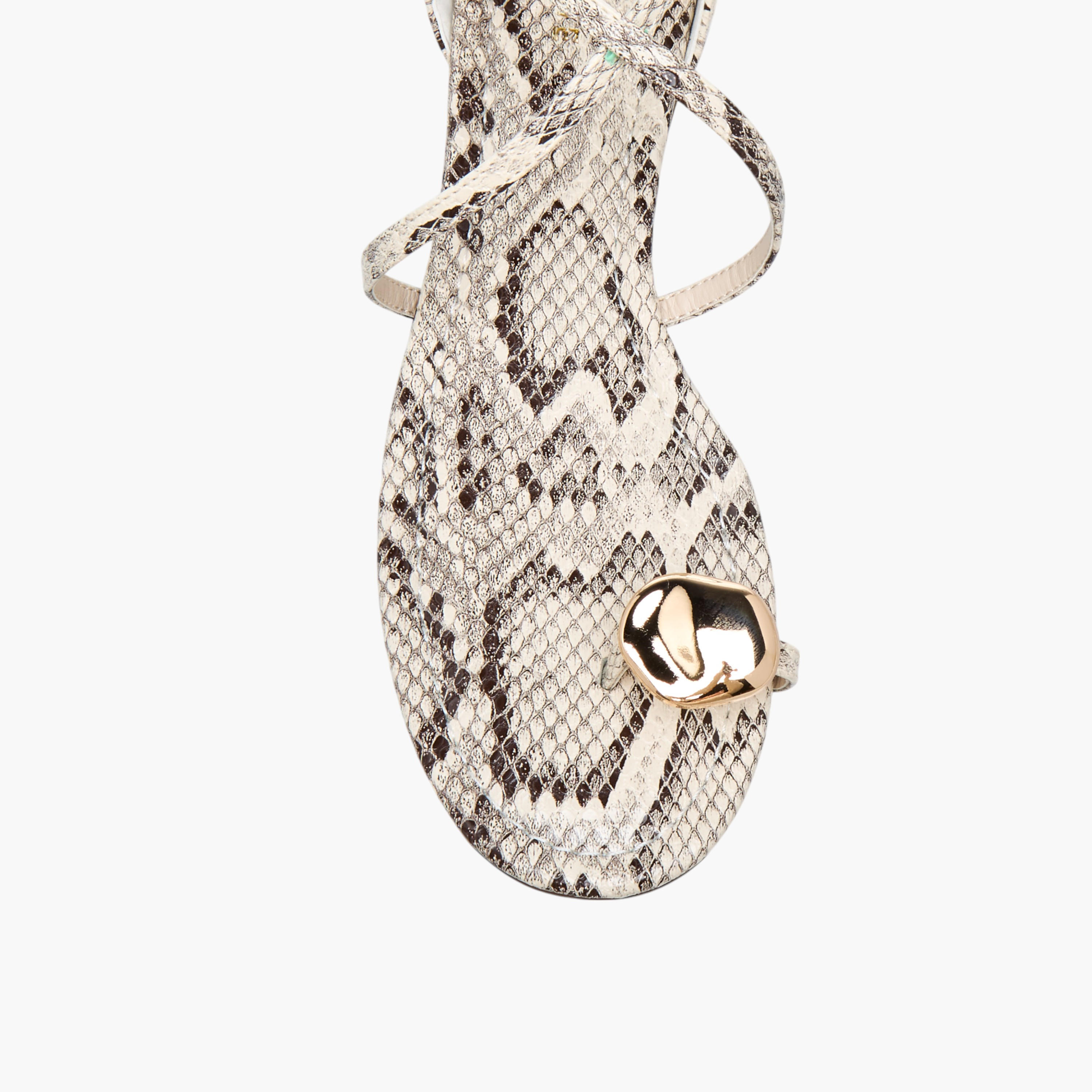 Celeste Women's Animal Print Cross Strap Sandals with Buckle Closure-women-shoes-flats-sandals-image-4