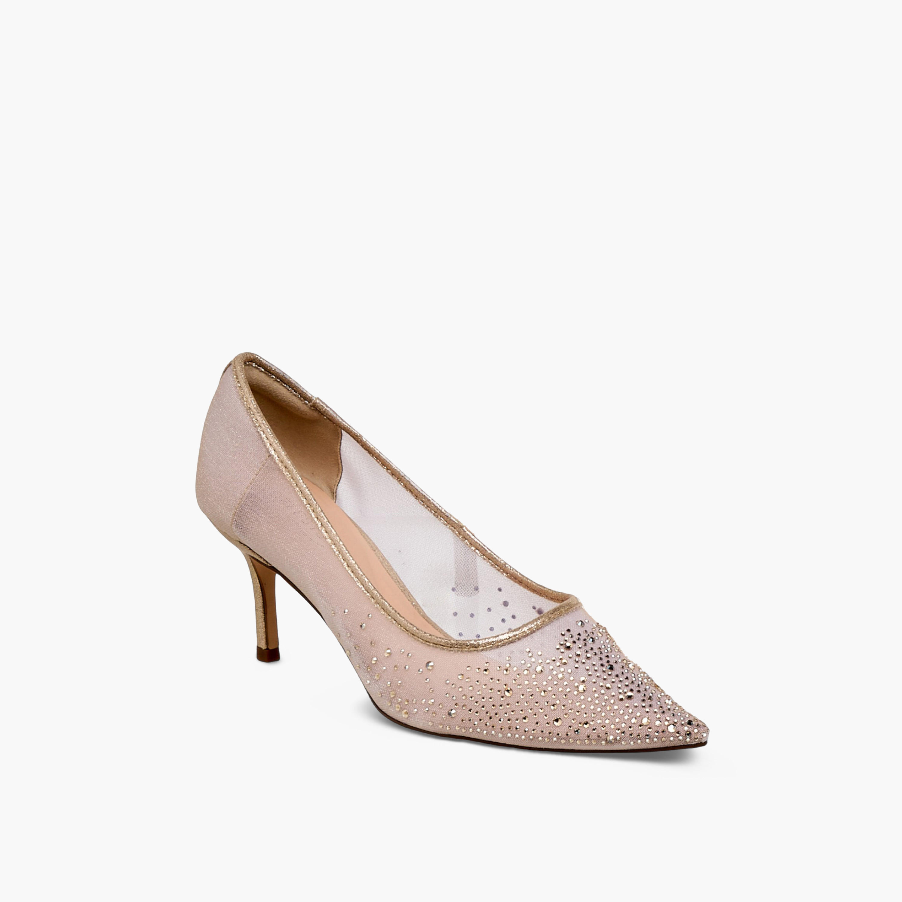 حذاء كلاسيكي بكعب رفيع وتزيينات للنساء من سيليست-women-shoes-heels-image-2