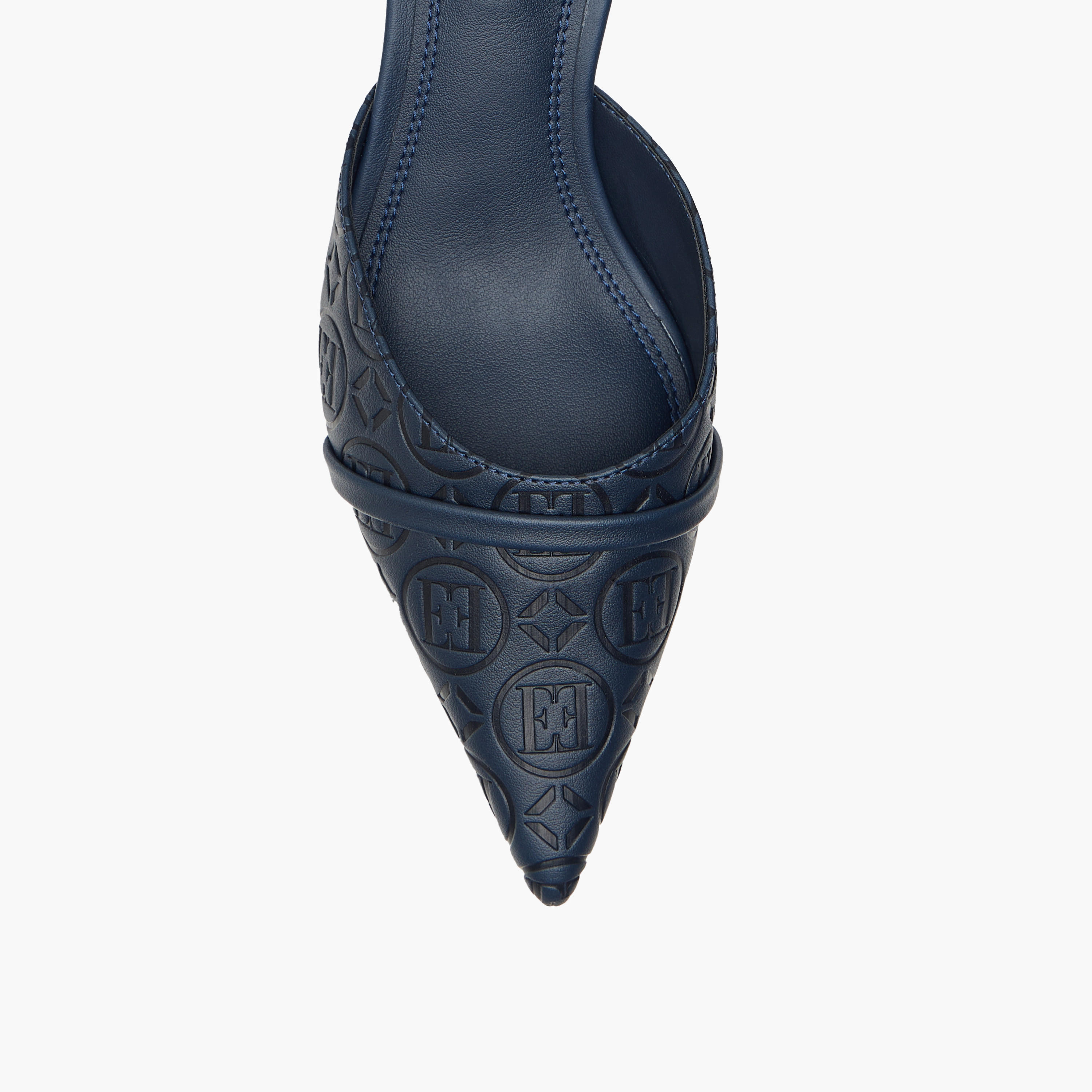 حذاء ميول سهل الارتداء بتفاصيل مونوجرام وكعب صغير للنساء من إيل-women-shoes-sandals-heeled-image-9