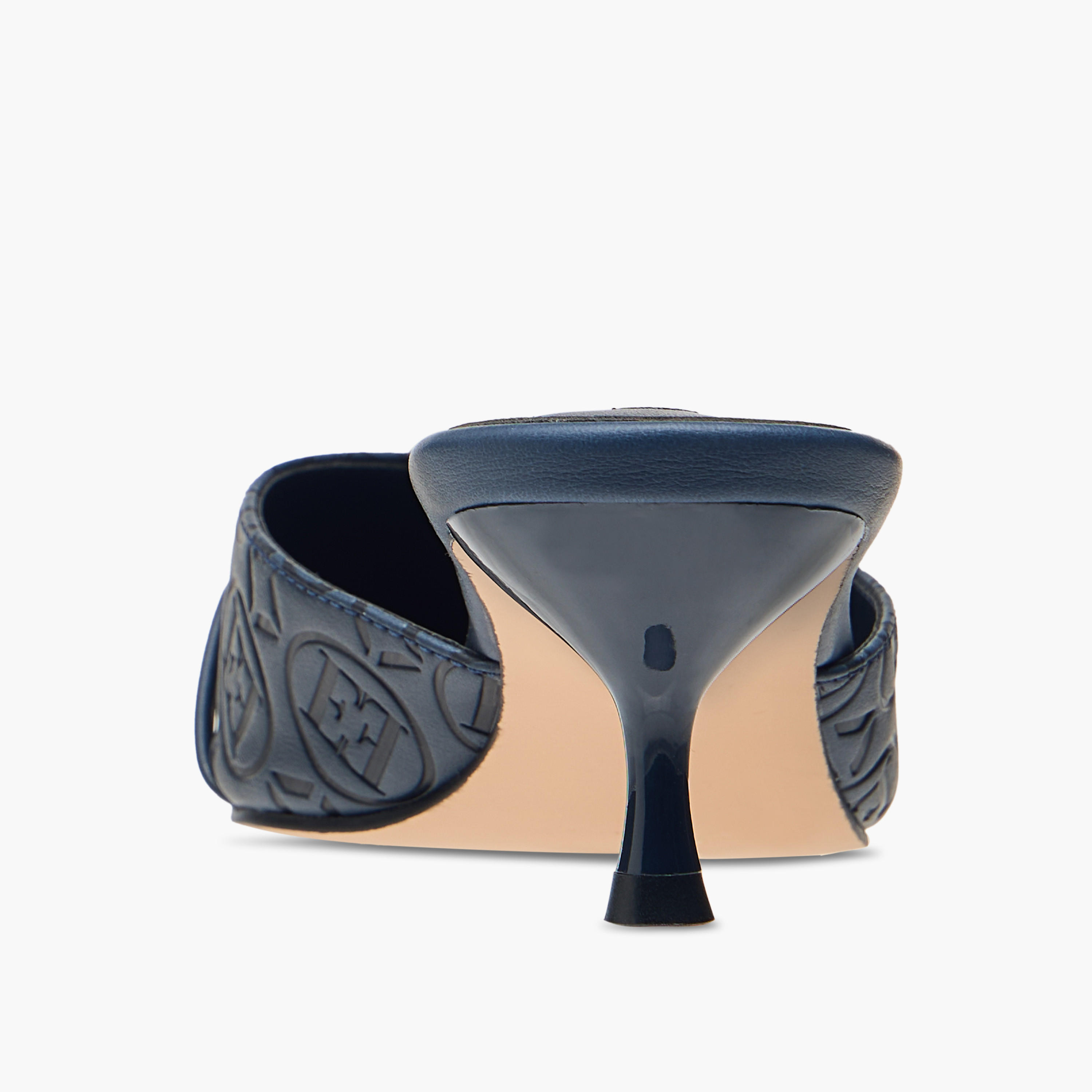 حذاء ميول سهل الارتداء بتفاصيل مونوجرام وكعب صغير للنساء من إيل-women-shoes-sandals-heeled-image-10