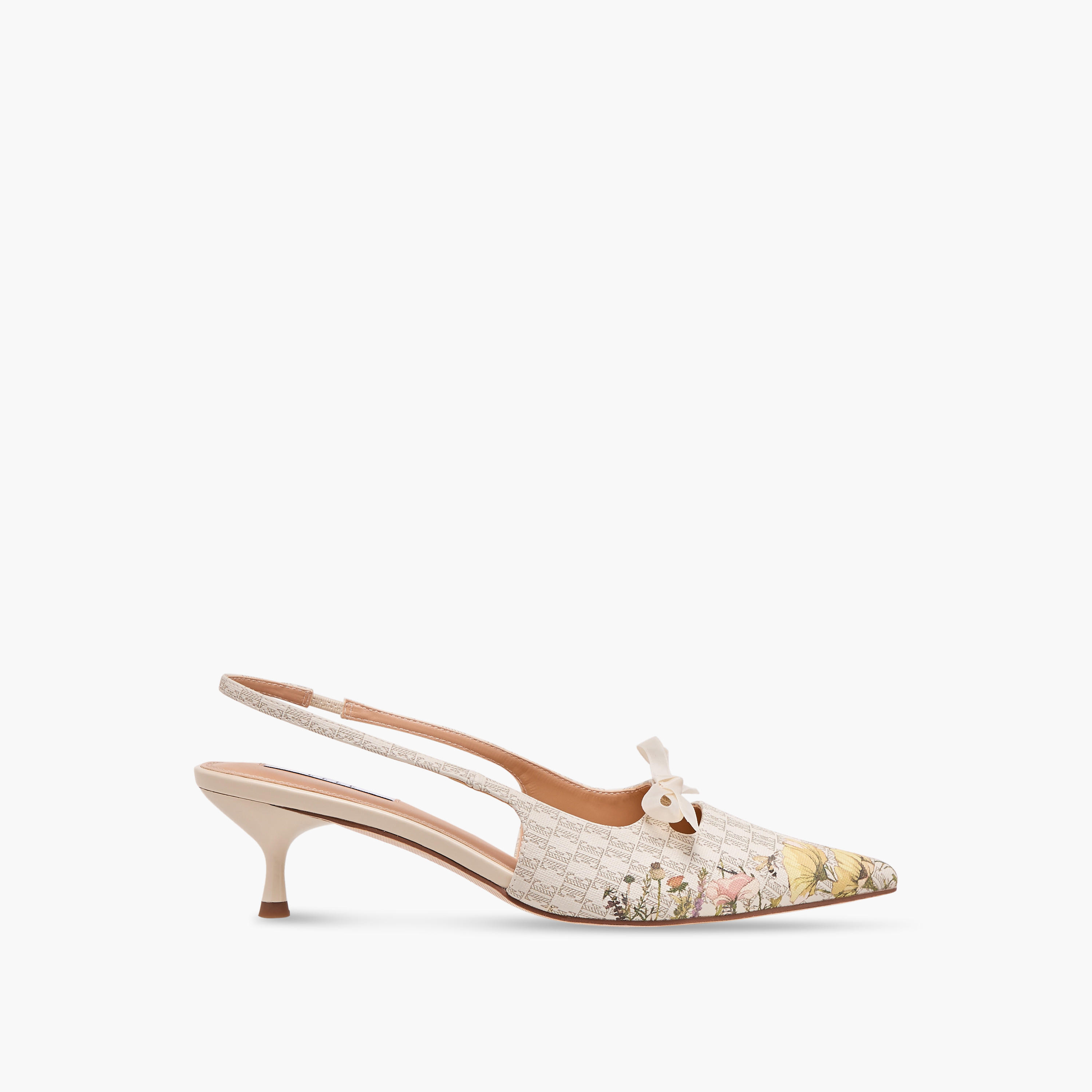 Elle Women's Monogram Print Slingback Shoes with Kitten Heels-women-shoes-heels-image-3