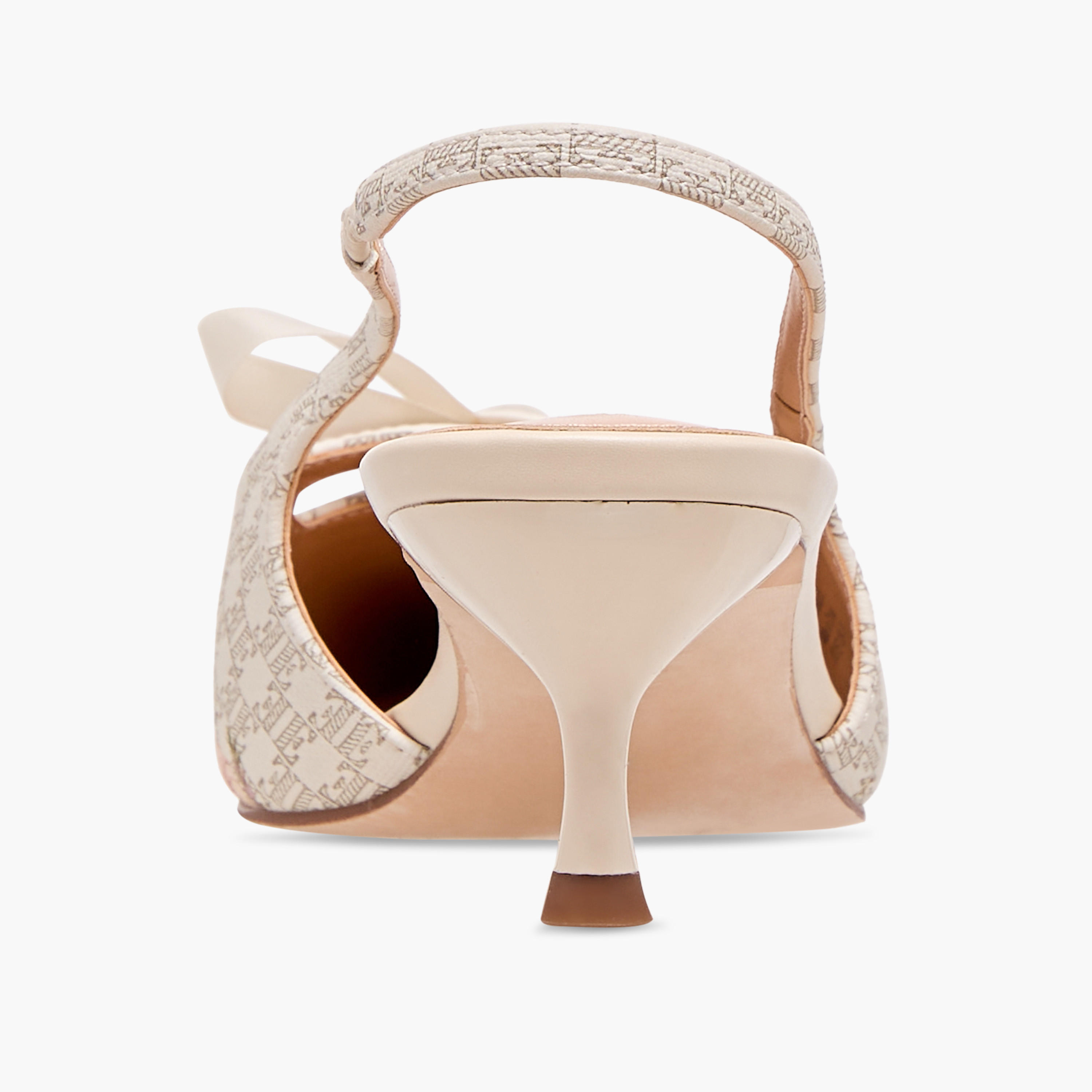 Elle Women's Monogram Print Slingback Shoes with Kitten Heels-women-shoes-heels-image-5