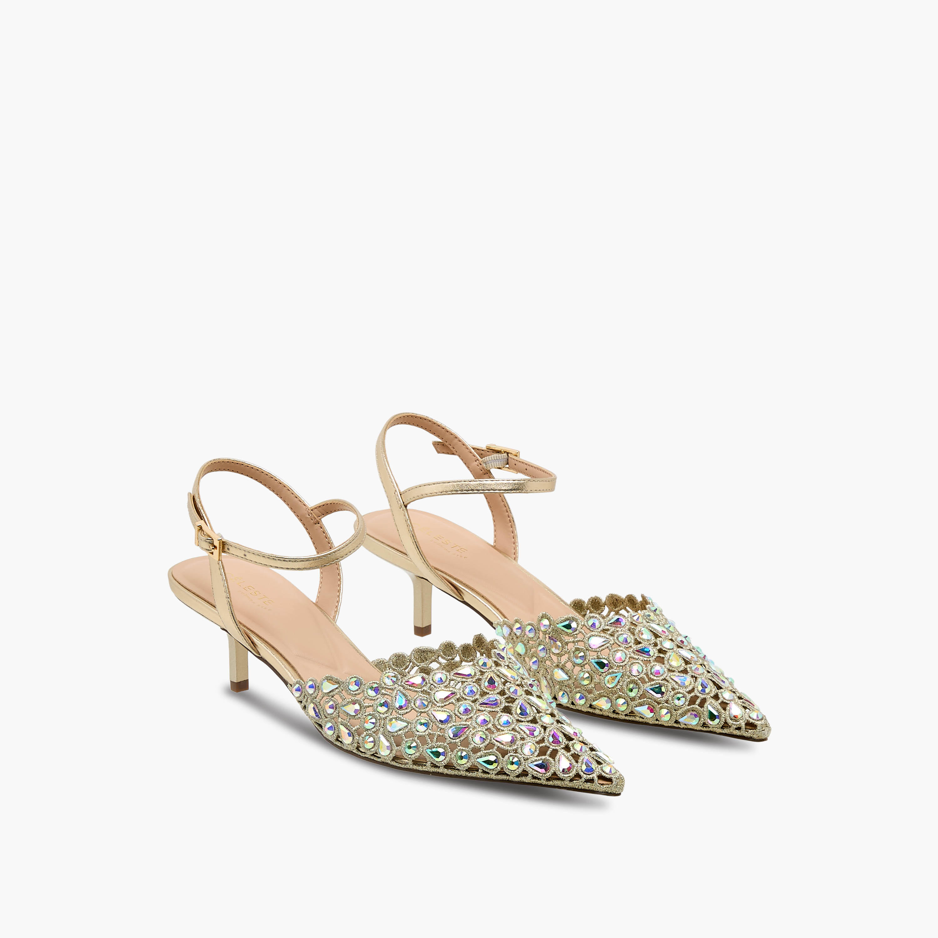 Celeste Women Kitten Heel Pointed Toe Mules-women-shoes-heels-image-1