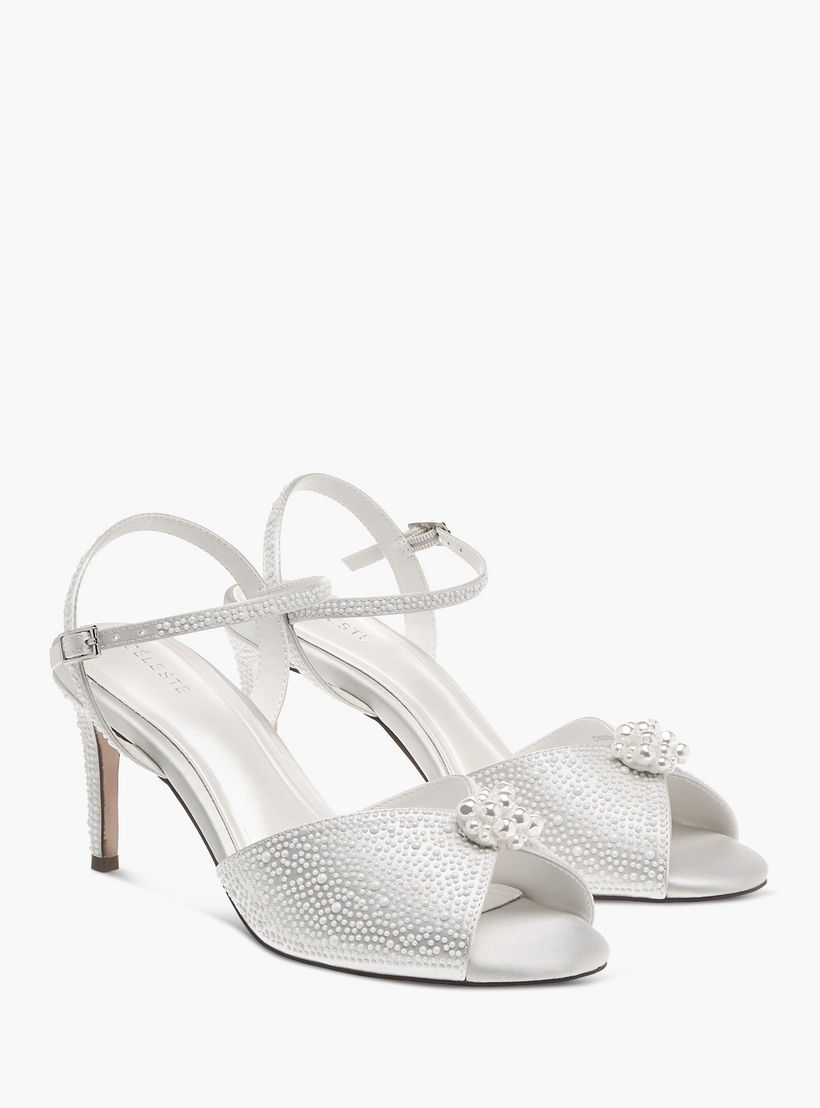 Celeste Women's Pearl Embellished Stiletto Sandals with Buckle Closure-women-shoes-sandals-heeled-image-1