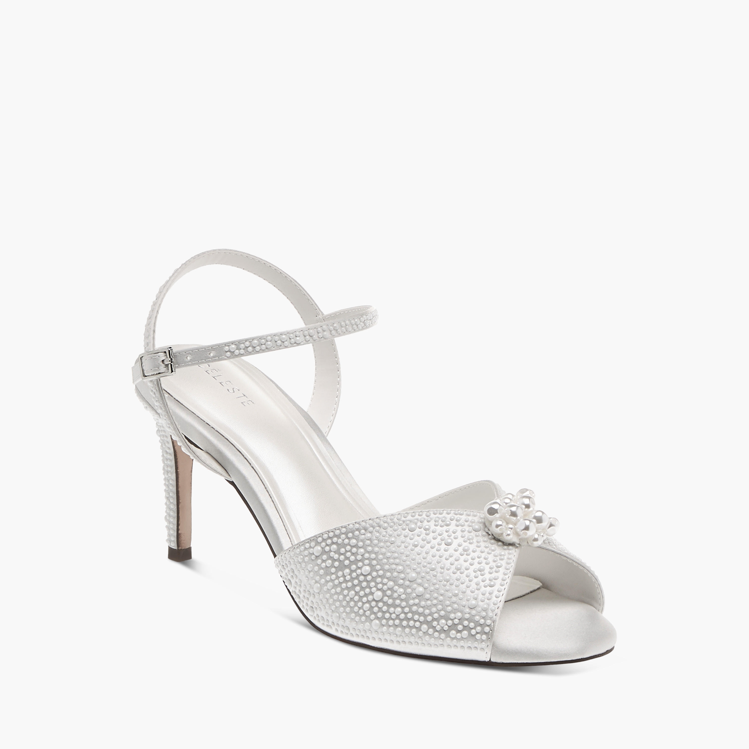 Celeste Women's Pearl Embellished Stiletto Sandals with Buckle Closure-women-shoes-sandals-heeled-image-2