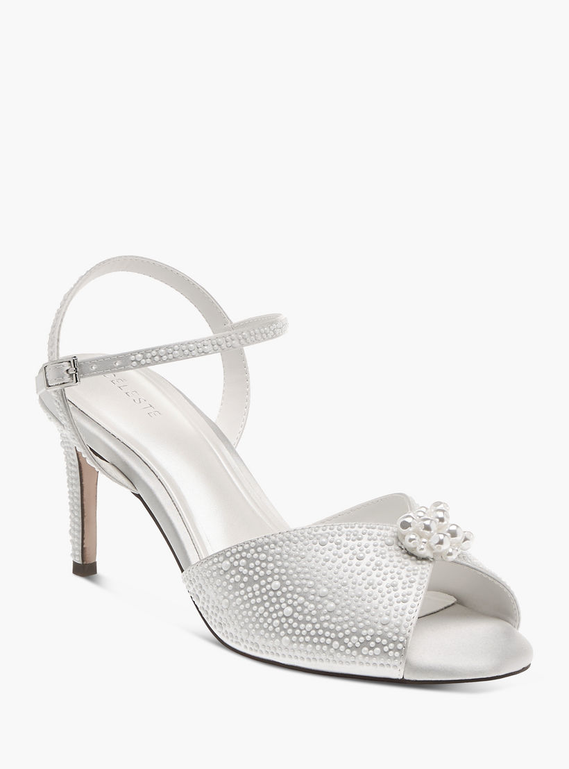 Celeste Women's Pearl Embellished Stiletto Sandals with Buckle Closure-women-shoes-sandals-heeled-image-2