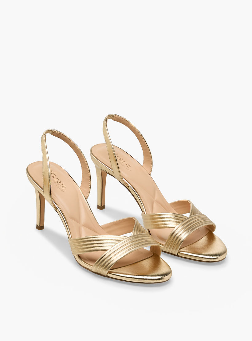 Celeste Women Textured Stiletto Heel Sandals-women-shoes-sandals-heeled-image-1