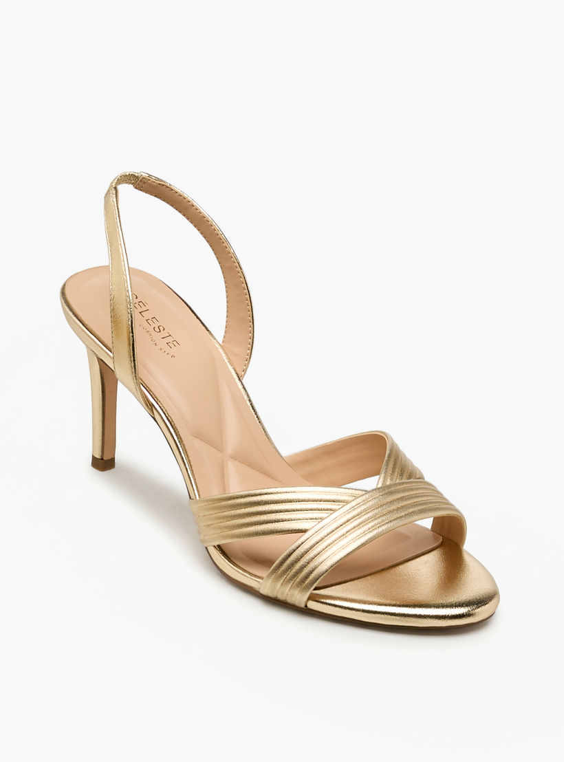 Celeste Women Textured Stiletto Heel Sandals-women-shoes-sandals-heeled-image-2