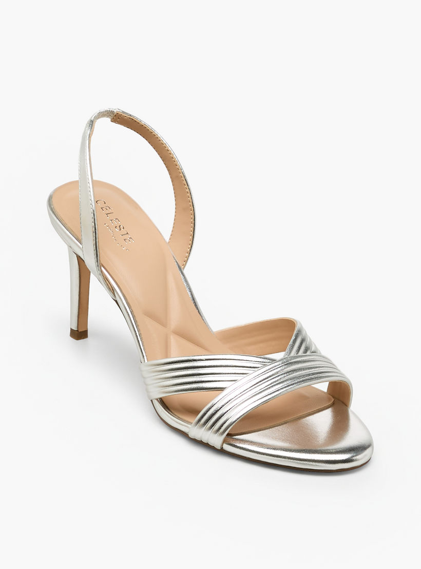 Celeste Women Textured Stiletto Heel Sandals-women-shoes-sandals-heeled-image-2