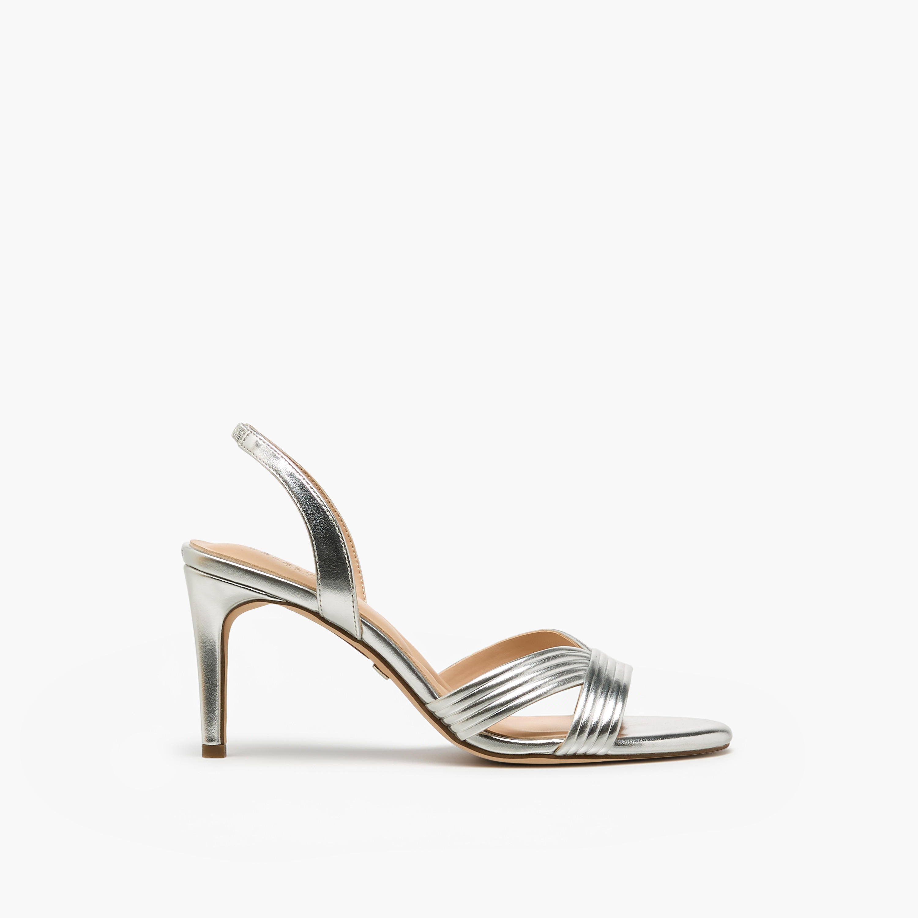 Celeste Women Textured Stiletto Heel Sandals-women-shoes-sandals-heeled-image-3