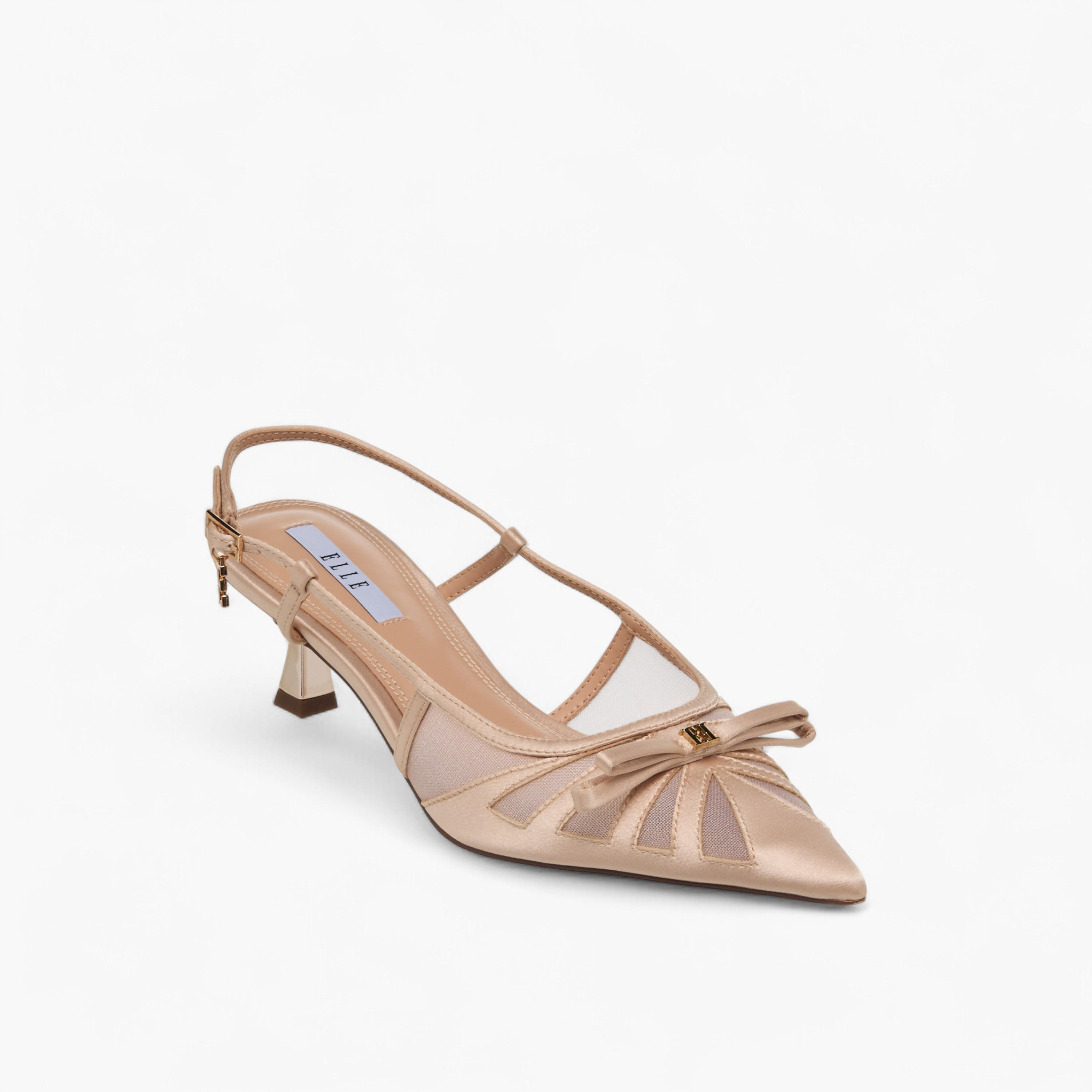 Elle Women Bow Detail Kitten Heel Shoes-women-shoes-heels-image-2