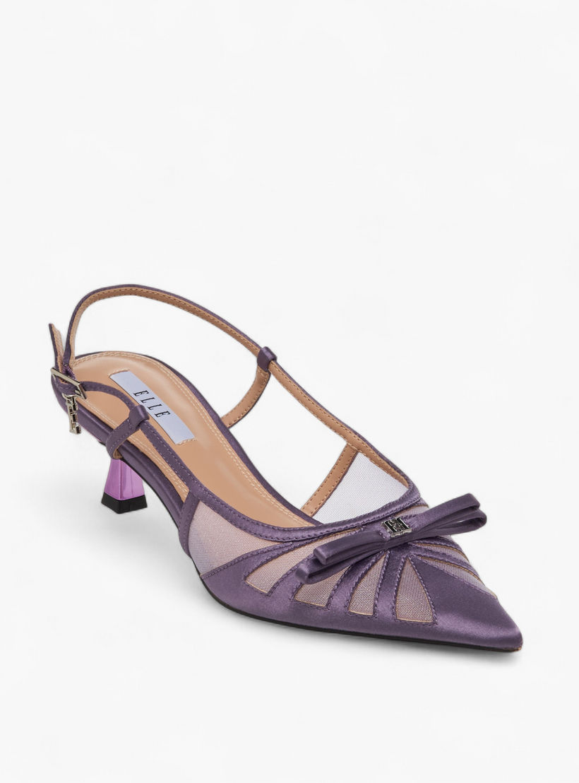 Elle Women Bow Detail Kitten Heel Shoes-women-shoes-heels-image-2