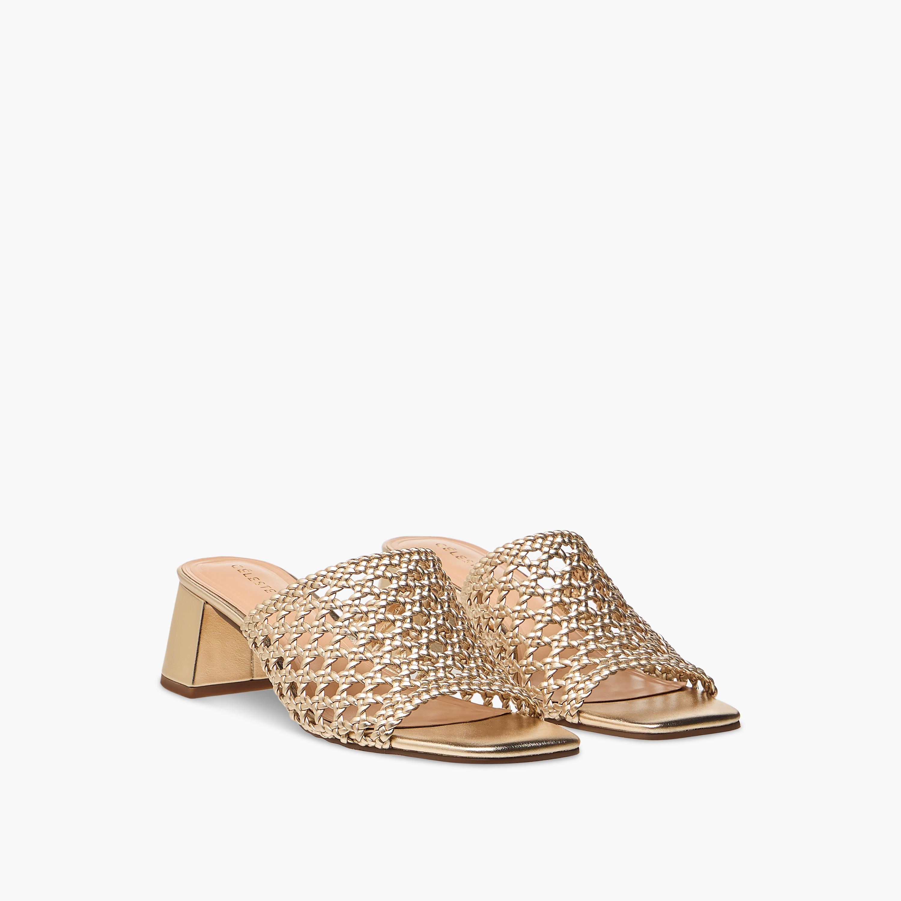 Celeste Women's Cutout Detail Slip-On Sandals with Block Heel-women-shoes-sandals-heeled-image-1