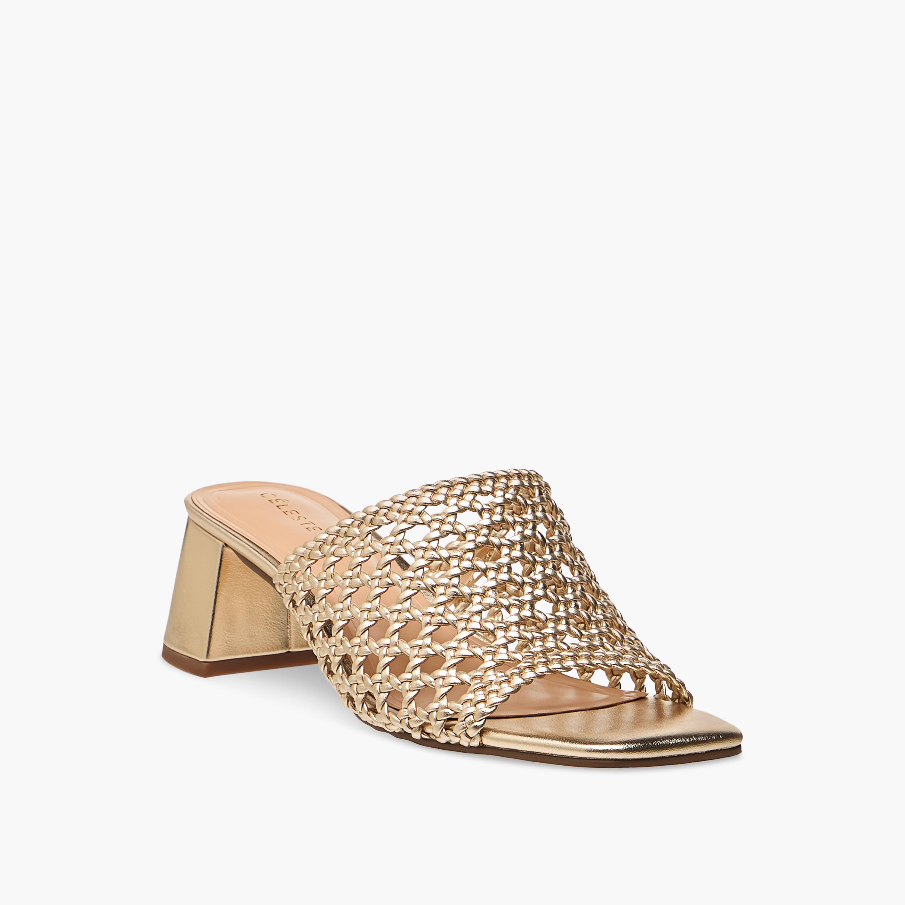 Celeste Women's Cutout Detail Slip-On Sandals with Block Heel-women-shoes-sandals-heeled-image-2