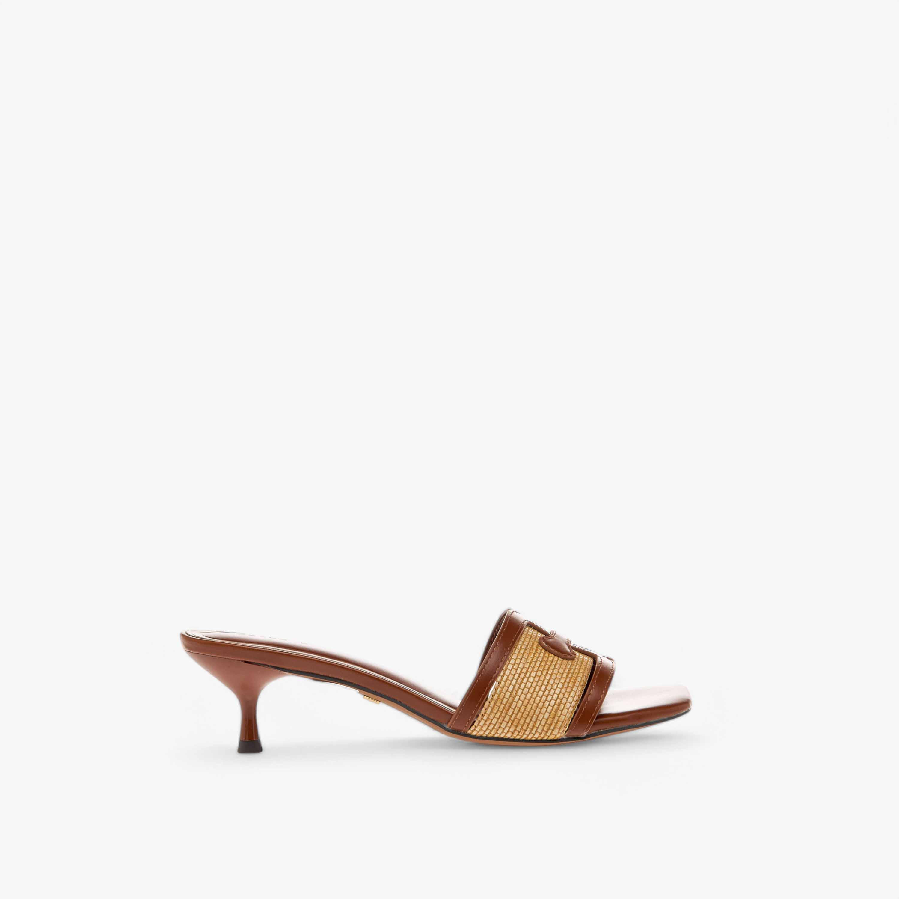 Celeste Women's Textured Slip-On Sandals with Kitten Heels-women-shoes-sandals-heeled-image-3