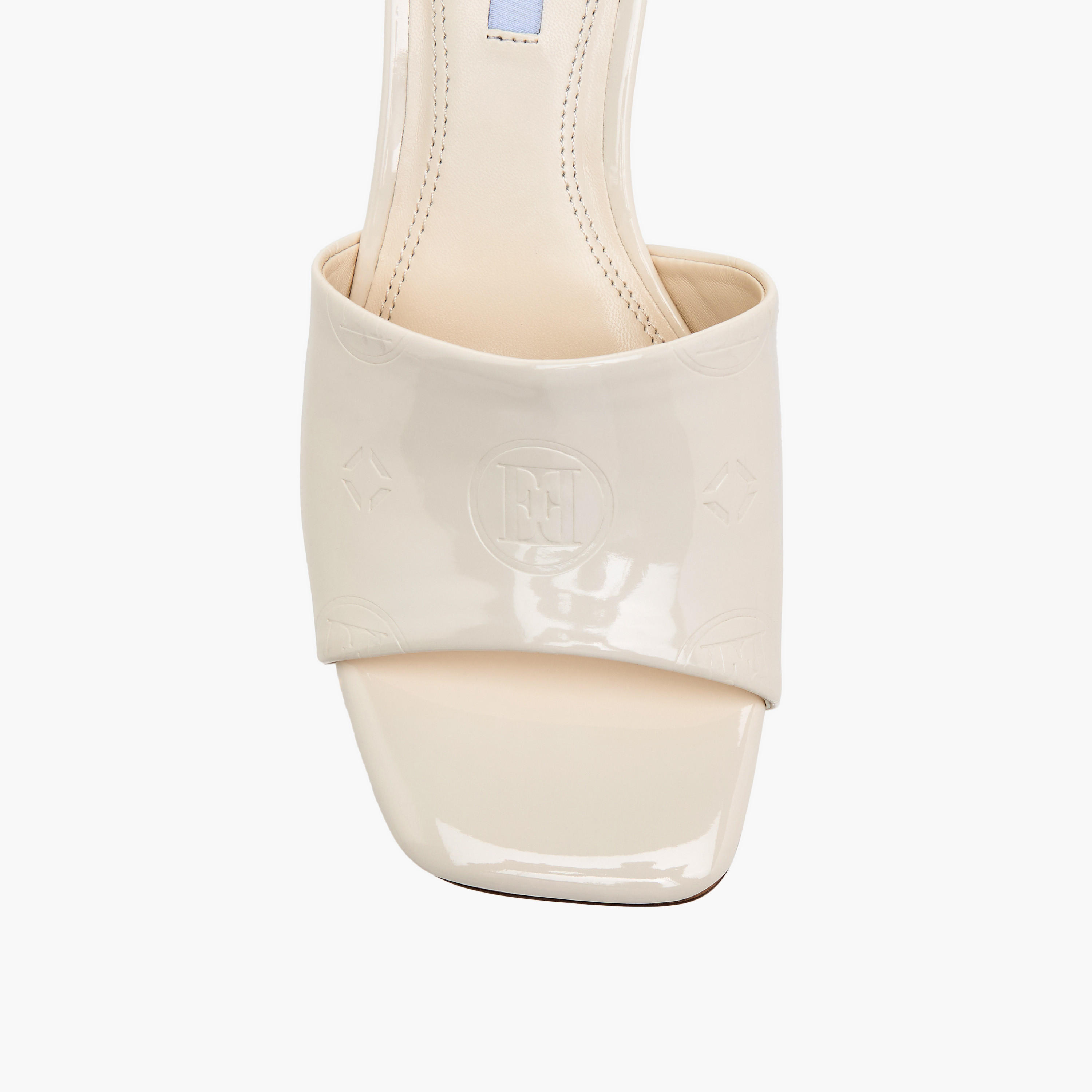 Elle Women's Logo Embossed Slip-On Sandals with Kitten Heels-women-shoes-heels-image-4