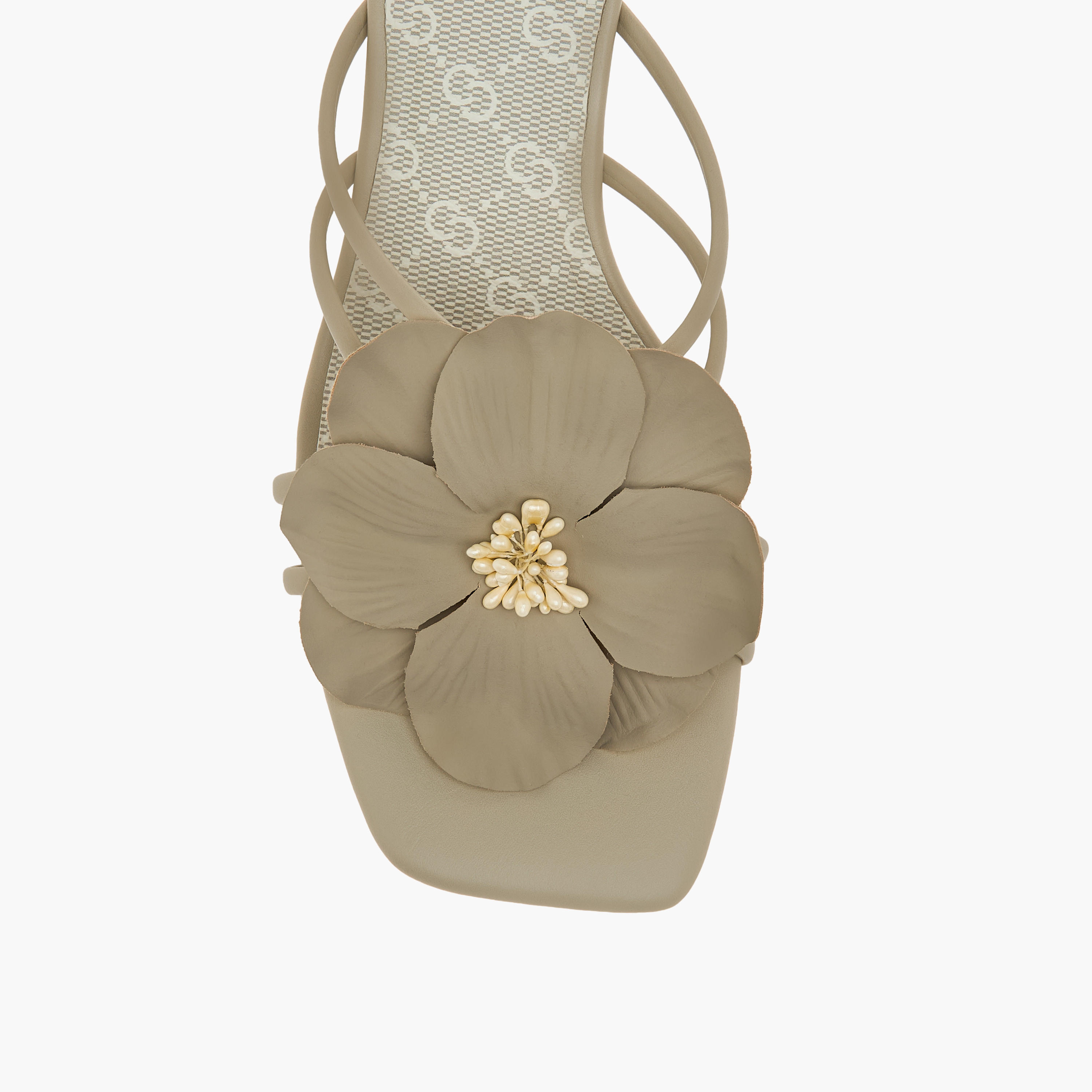 Celeste Women's Flower Applique Slip-On Sandals with Kitten Heels-women-shoes-sandals-heeled-image-4