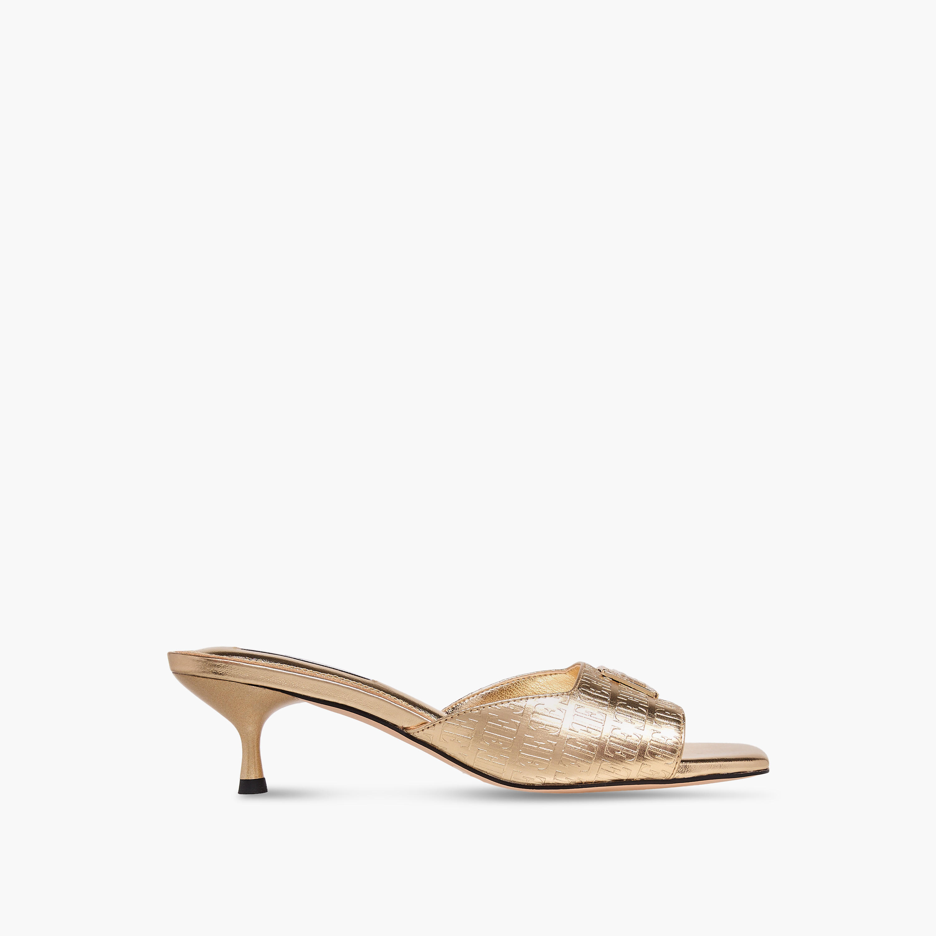صندل سهل الارتداء بنقوش مونوجرام وكعب صغير للنساء من إيل-women-shoes-sandals-heeled-image-3