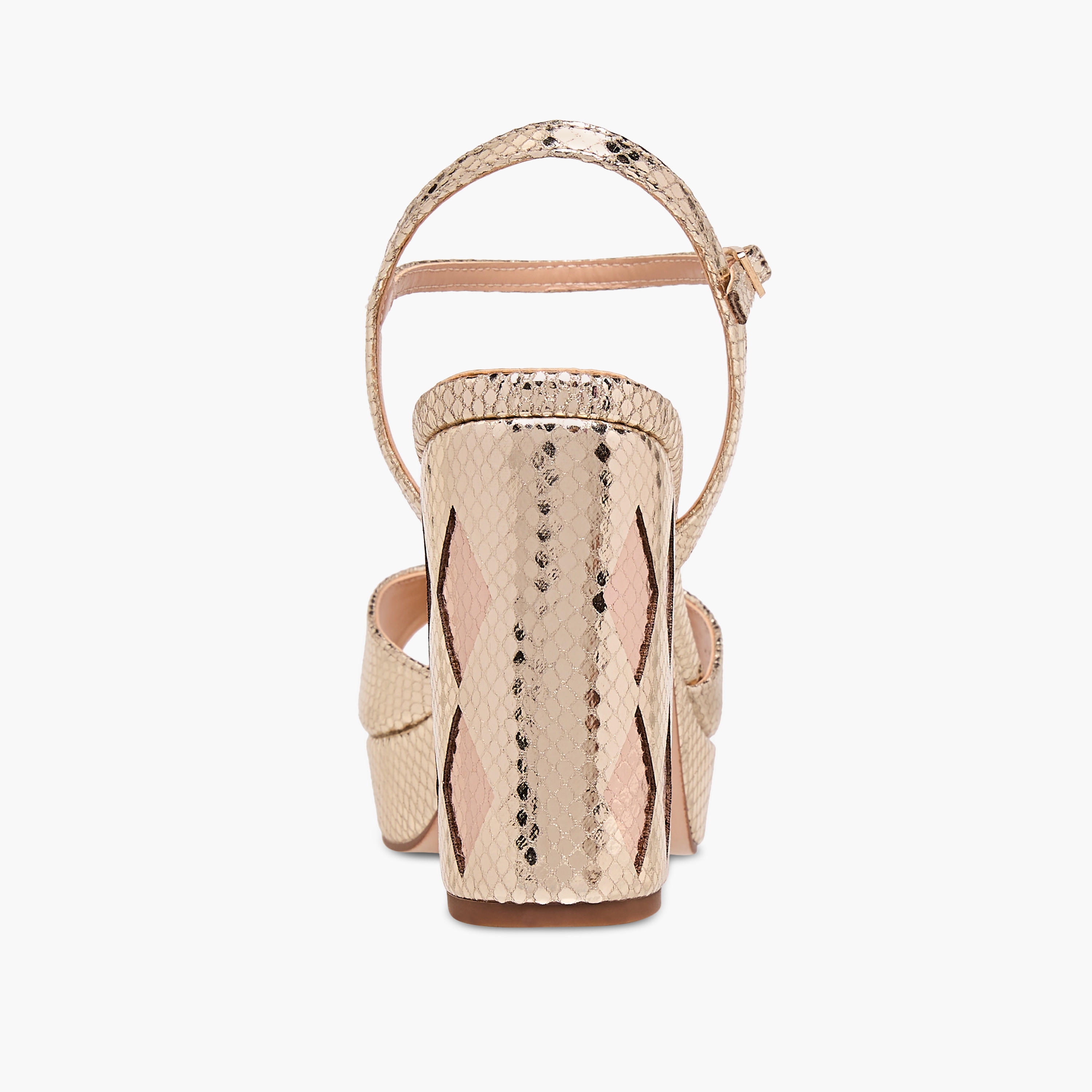صندل بارز الملمس بكعب عريض وإبزيم إغلاق للنساء من إيل-women-shoes-sandals-heeled-image-5