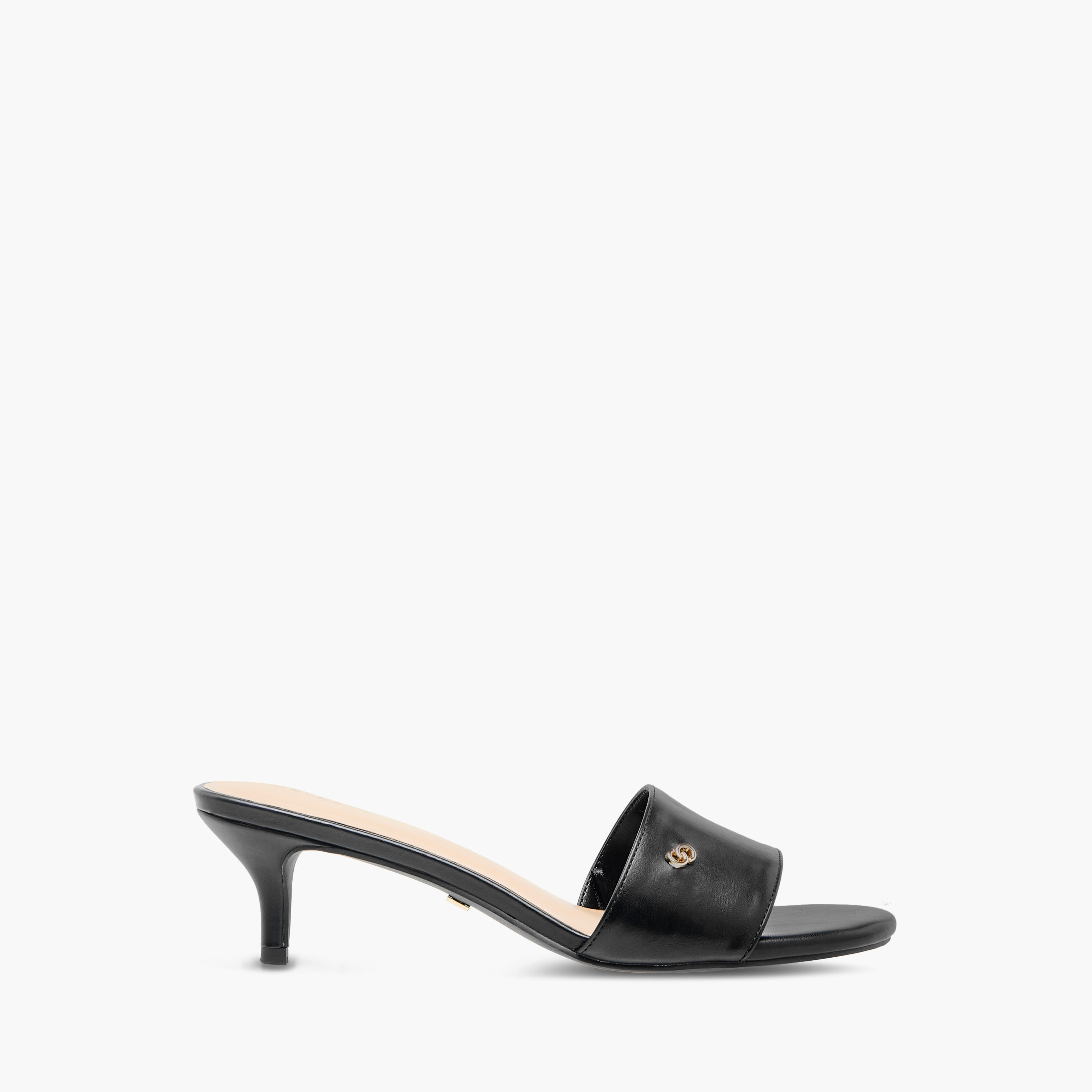 Celeste Women's Solid Slip-On Sandals with Kitten Heels-women-shoes-sandals-heeled-image-3