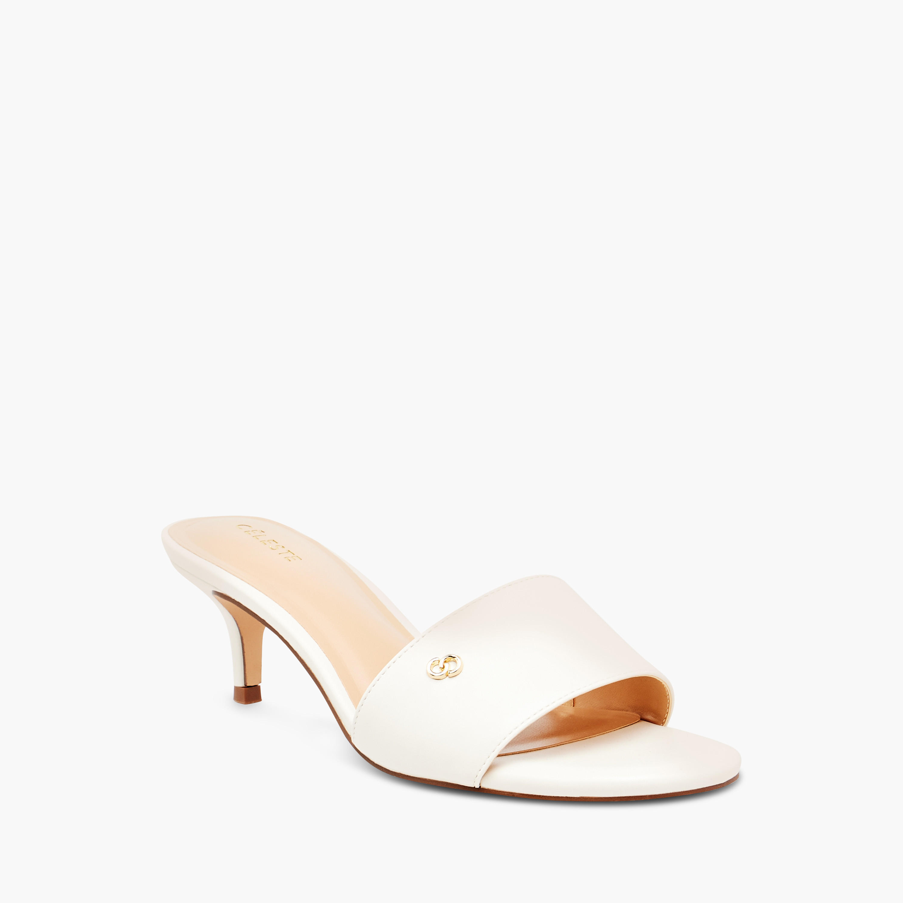Celeste Women's Solid Slip-On Sandals with Kitten Heels-women-shoes-sandals-heeled-image-2
