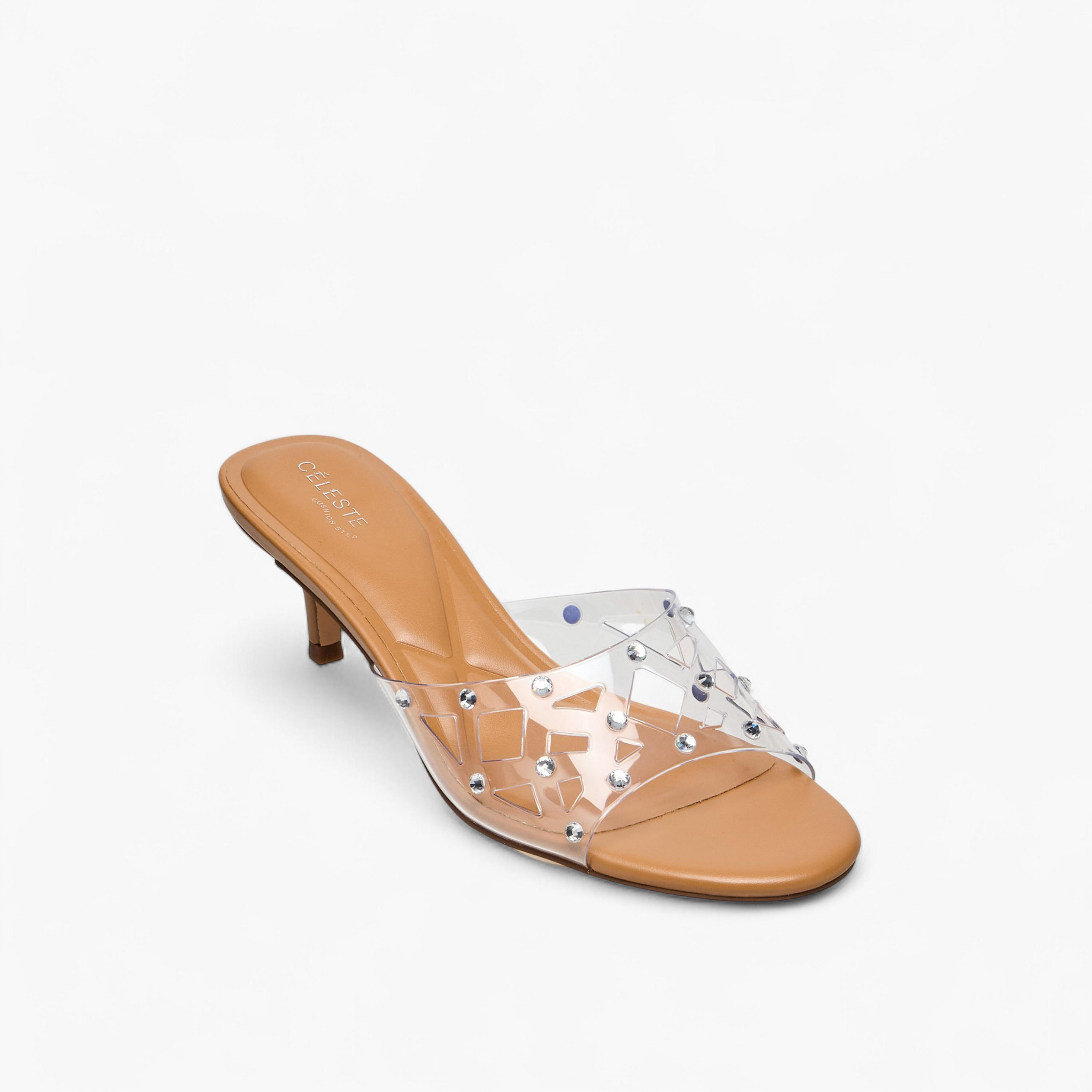 Celeste Women Studded Kitten Heel Sandals-women-shoes-sandals-heeled-image-2