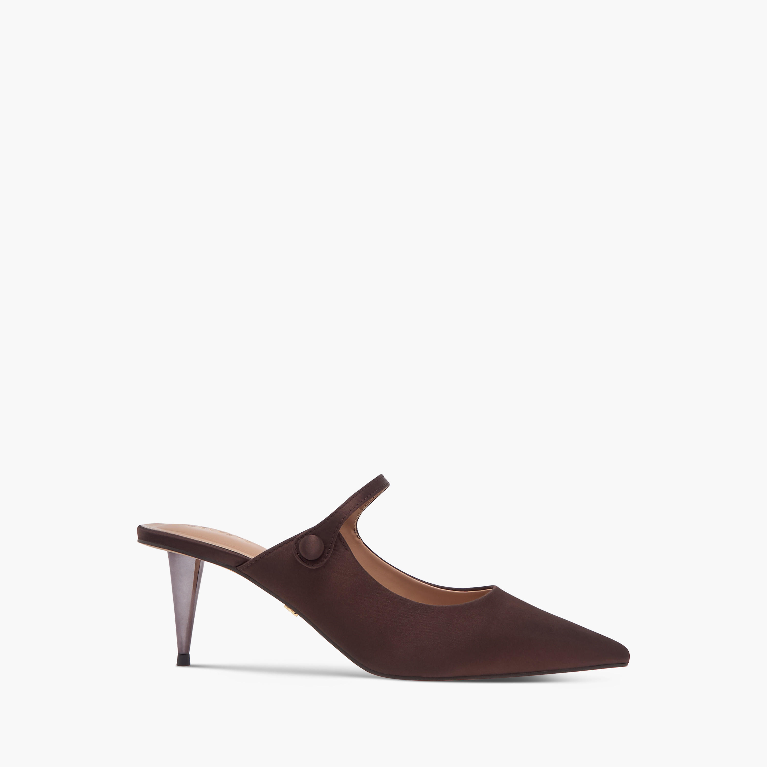 Celeste Women's Solid Pointed Toe Slip-On Shoes with Cone Heels-women-shoes-heels-image-3
