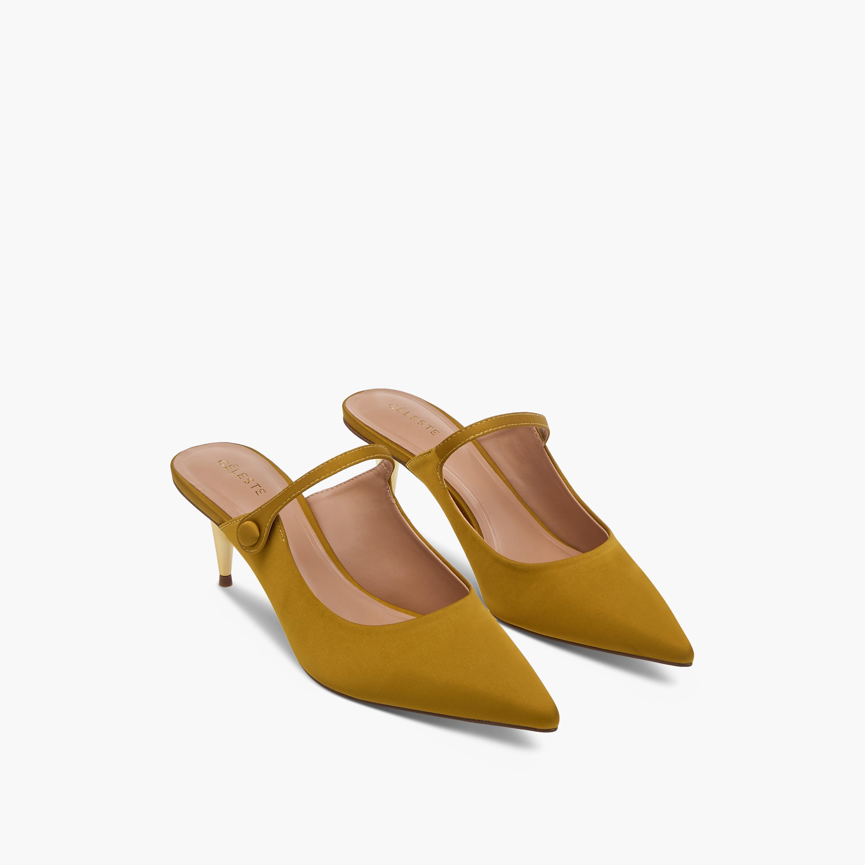 حذاء سادة سهل الارتداء بمقدمة مدببة وكعب مخروطي للنساء من سيليست-women-shoes-heels-image-1