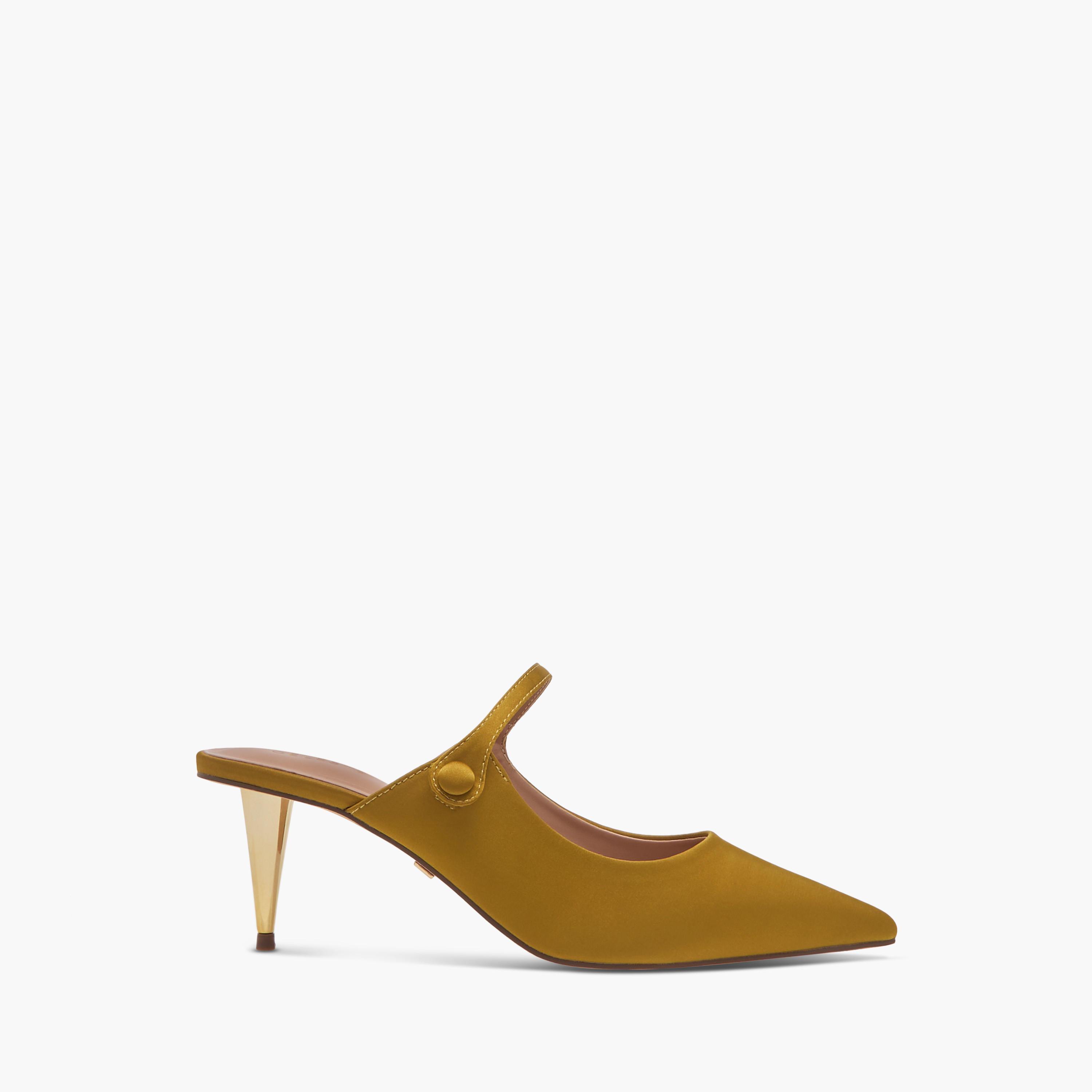 Celeste Women's Solid Pointed Toe Slip-On Shoes with Cone Heels-women-shoes-heels-image-3