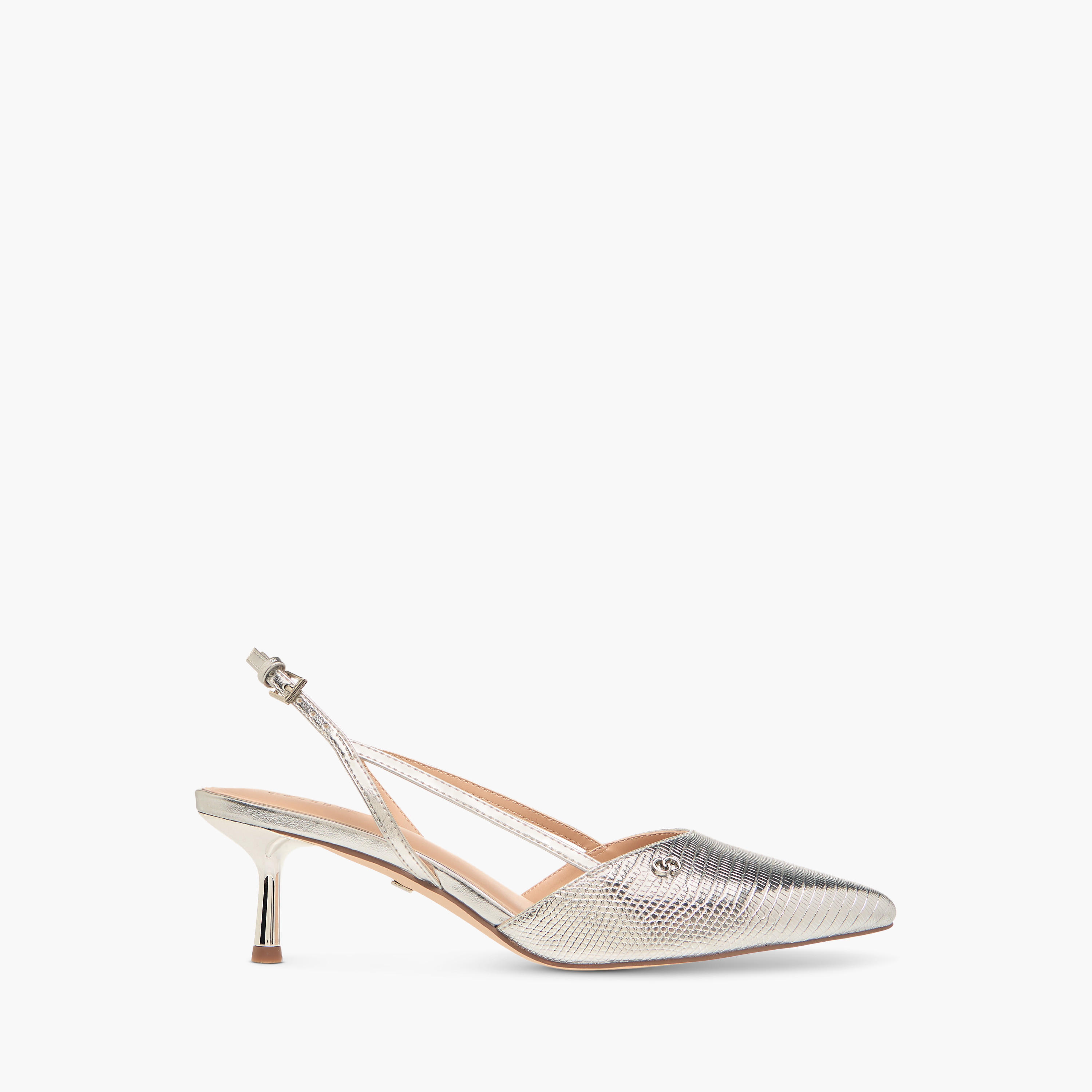 Celeste Women's Textured Slingback Shoes with Buckle Closure and Kitten Heels-women-shoes-heels-image-3