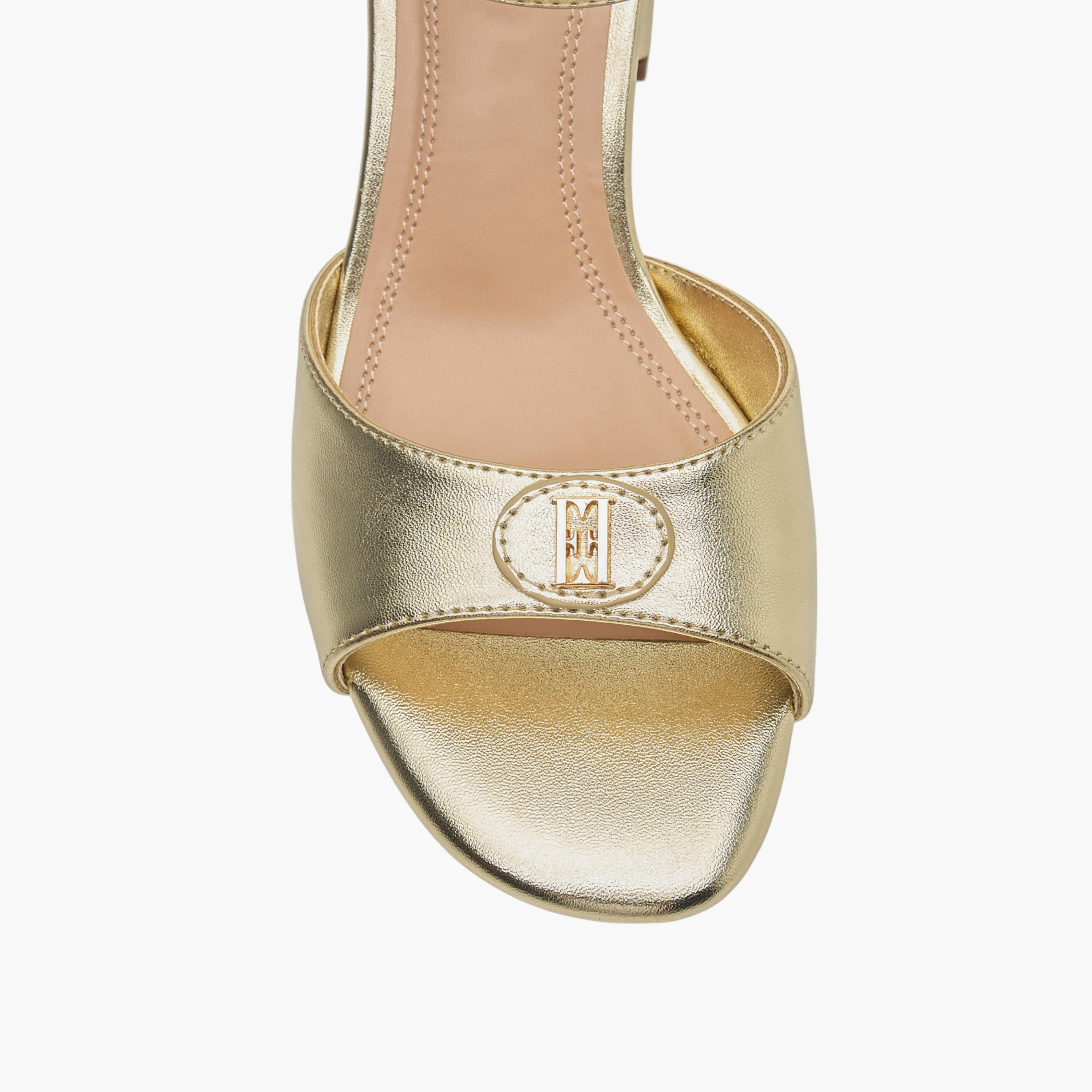 Elle Women's Logo Accent Sandals with Block Heels and Buckle Closure-women-shoes-sandals-heeled-image-4
