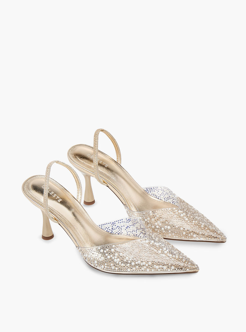 حذاء مزين بحزام خلفي وكعب ستيليتو للنساء من سيليست-women-shoes-heels-image-1
