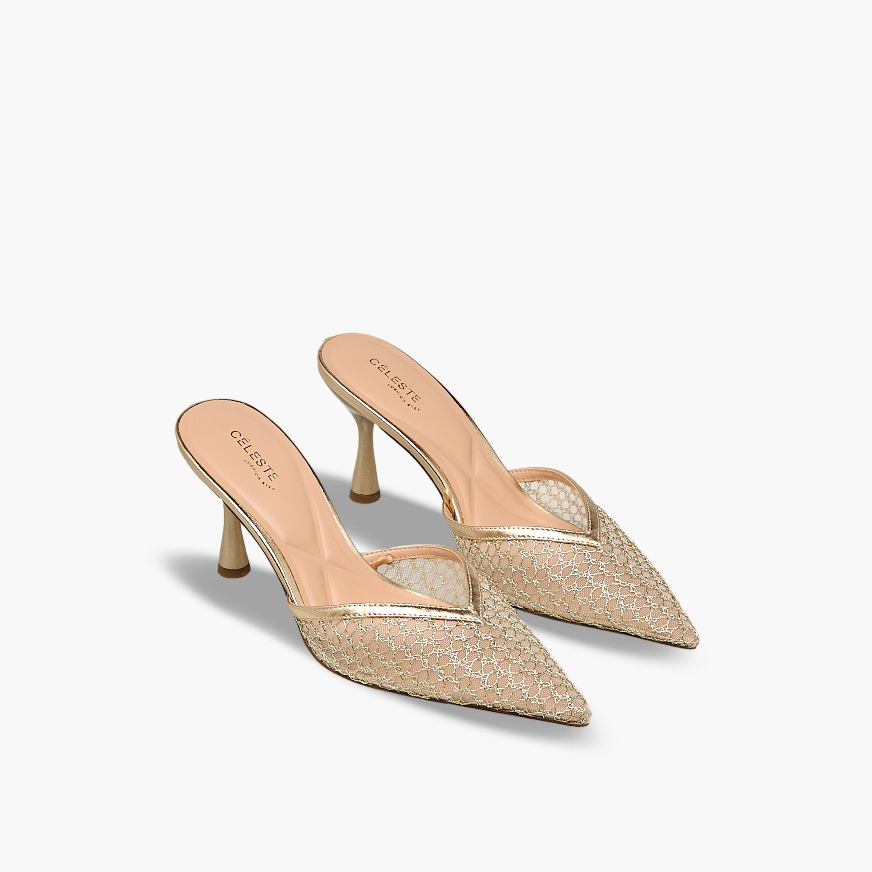 Celeste Women Mesh Stiletto Heel Shoes-women-shoes-heels-image-1