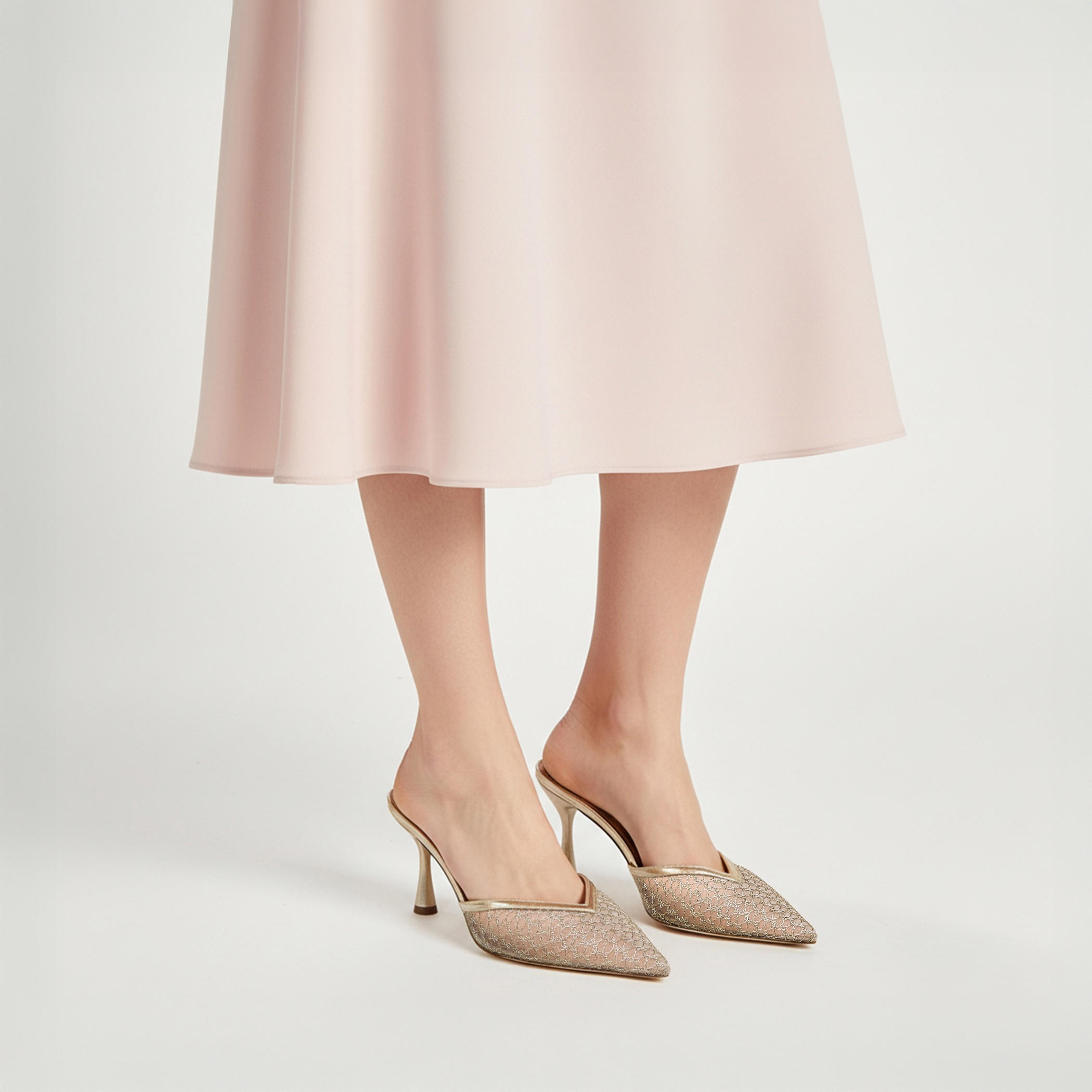 حذاء بكعب ستيليتو شبكي للنساء من سيليست-women-shoes-heels-image-2