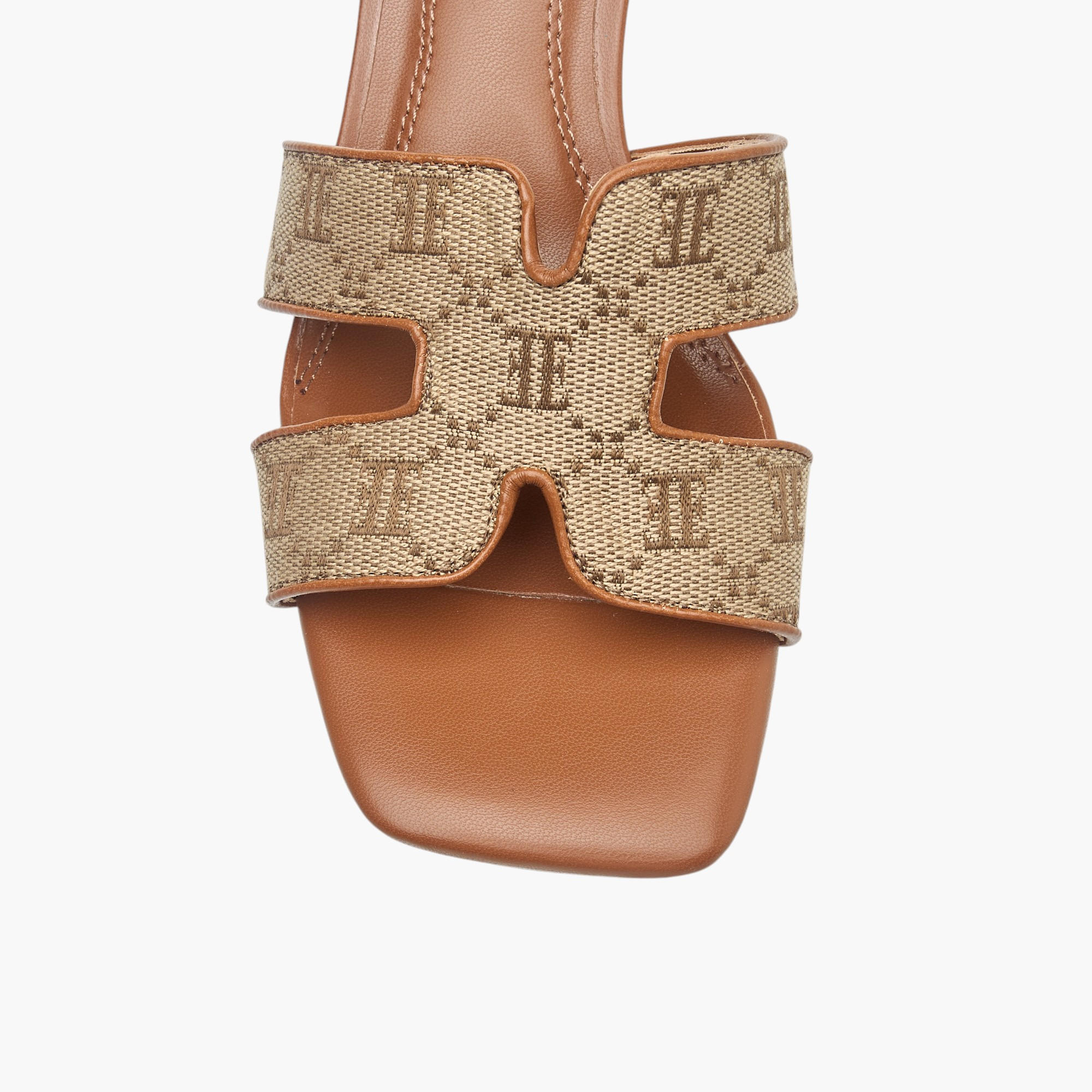 صندل نسائي جاكار بارز الملمس سهل الارتداء مع كعب صغير من إيل-women-shoes-sandals-heeled-image-4