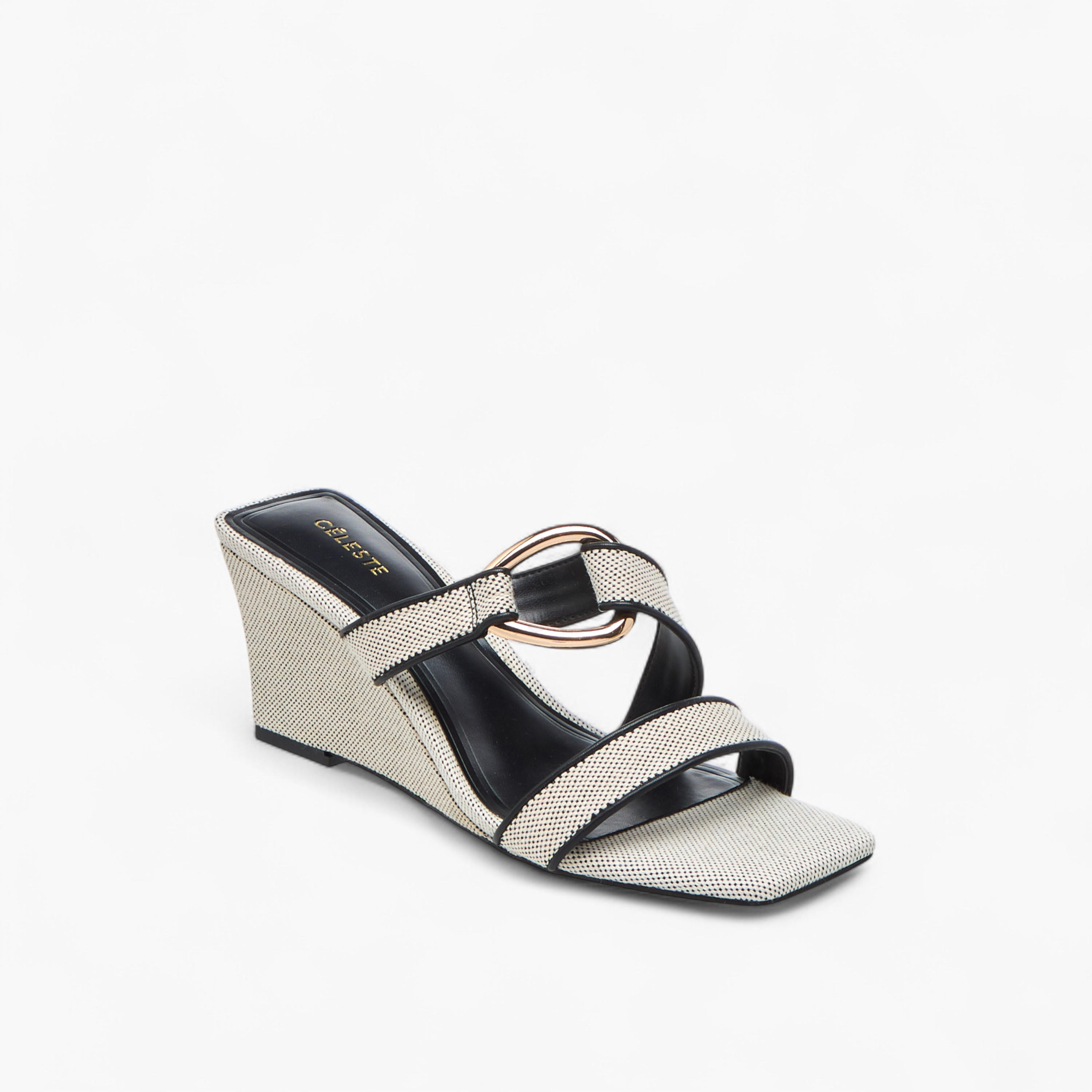 صندل بارز الملمس سهل الارتداء بكعب ويدج للنساء من سيليست-women-shoes-sandals-heeled-image-2