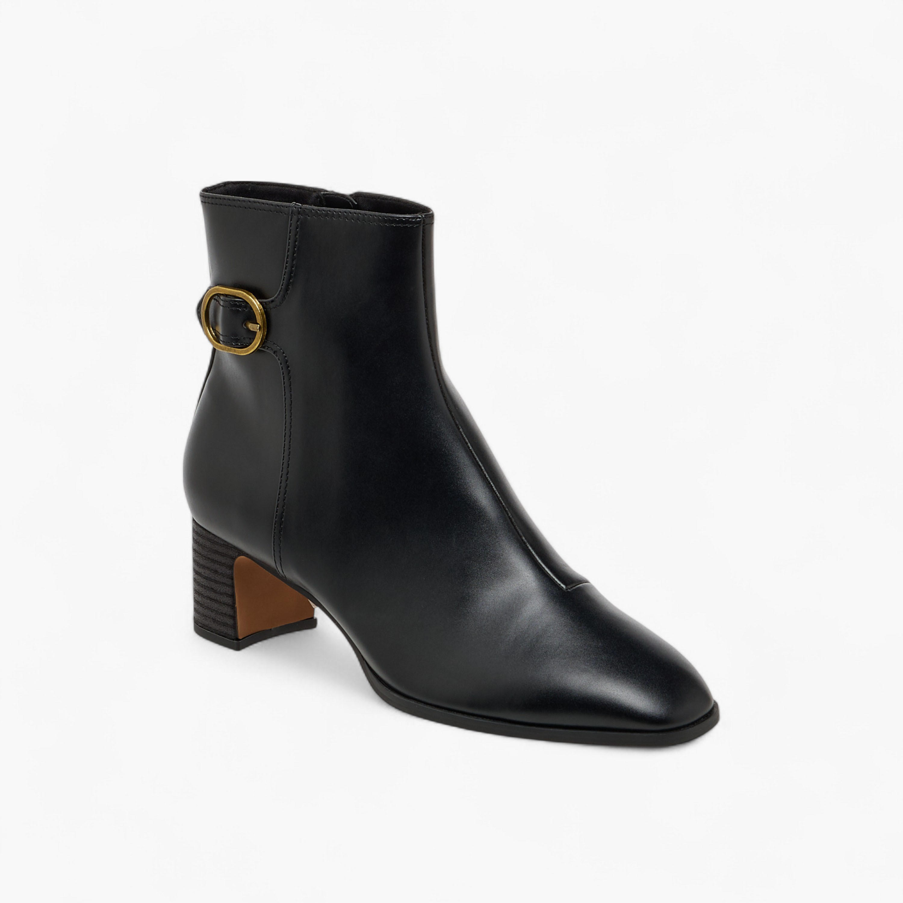 Celeste Women's Buckle Accent Ankle Boots with Block Heels and Zip Closure-women-shoes-boots-image-2