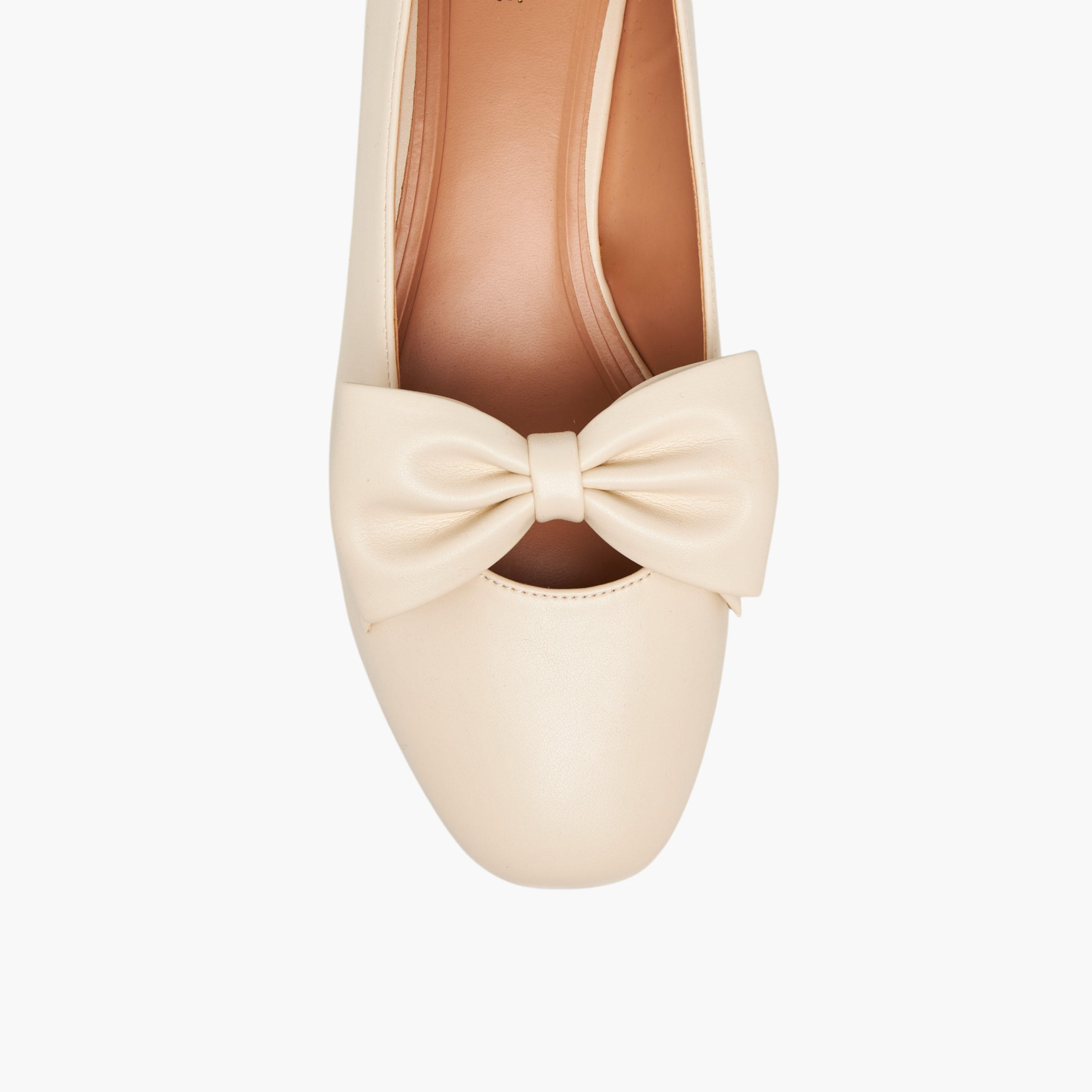 Celeste Women's Bow Accent Slip-On Ballerina Shoes with Kitten Heels-women-shoes-ballerinas-image-4