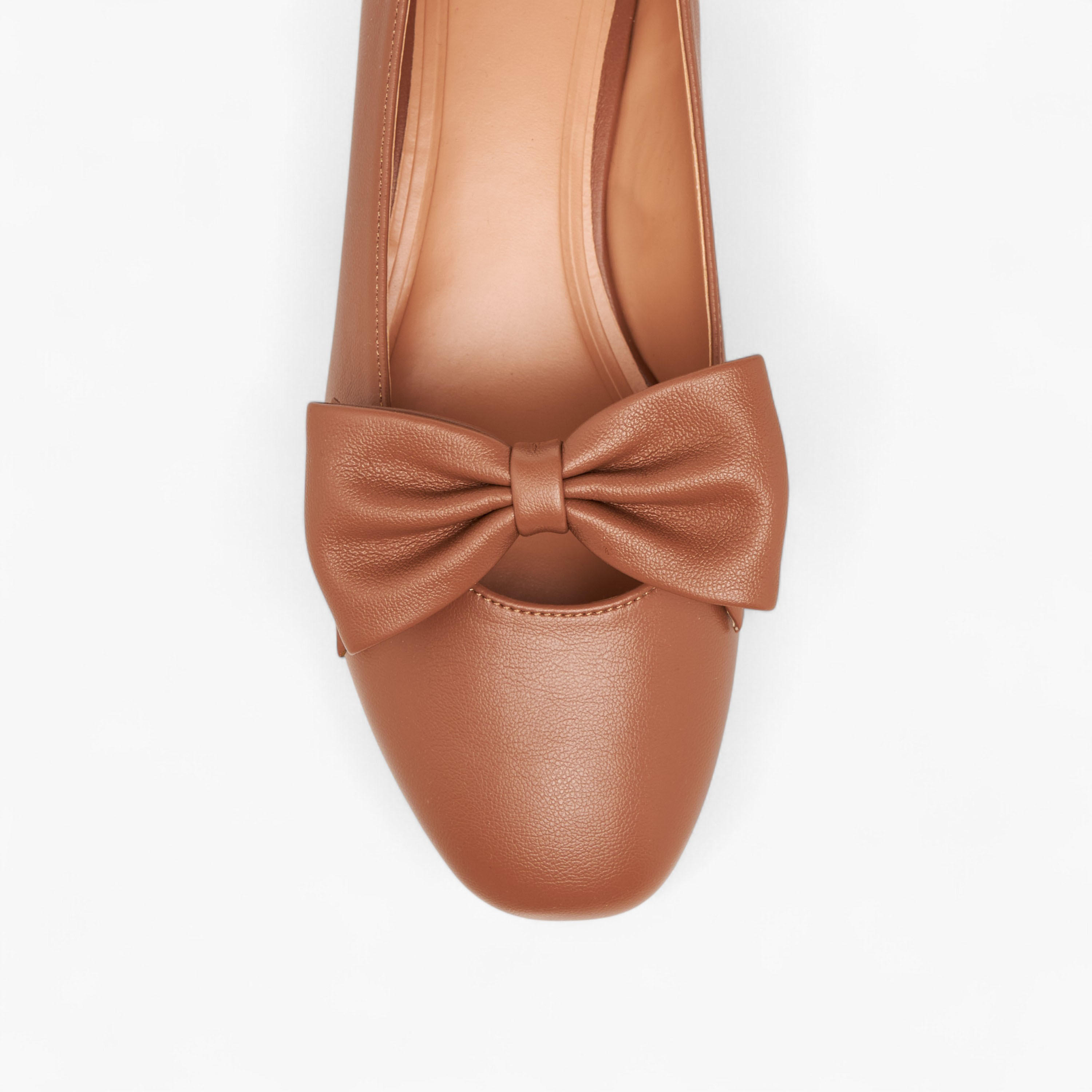 Celeste Women's Bow Accent Slip-On Ballerina Shoes with Kitten Heels-women-shoes-ballerinas-image-4