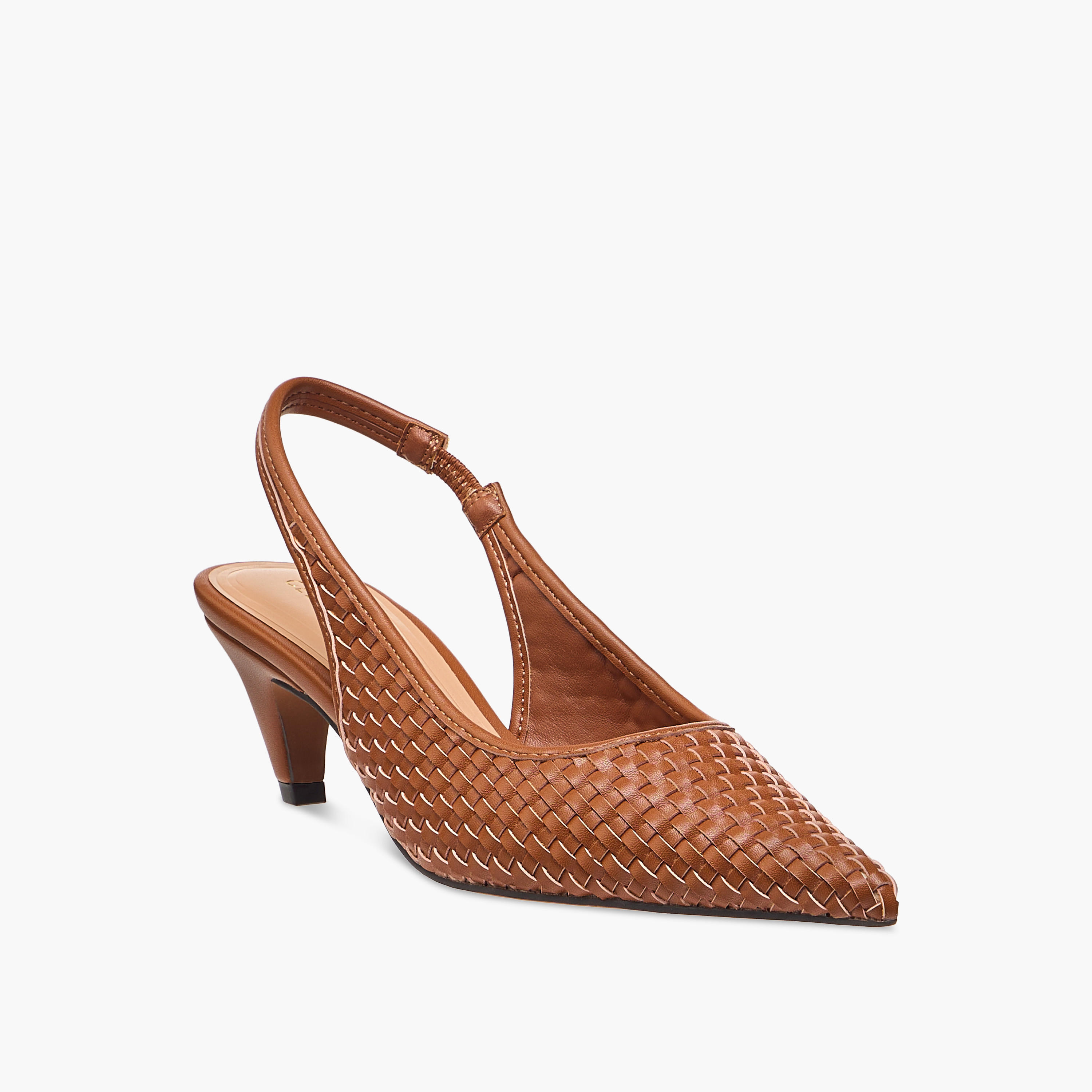 Celeste Women's Pointed Toe Slip-On Shoes with Kitten Heels-women-shoes-heels-image-2