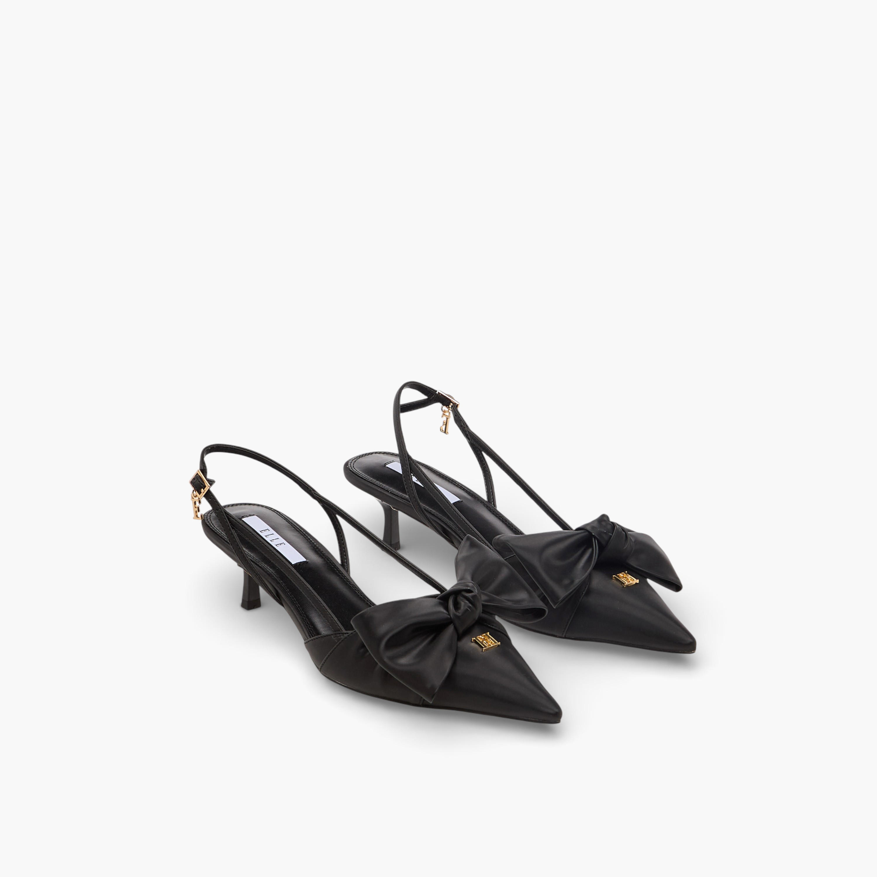 Elle Women Kitten Heel Backstrap Shoes-women-shoes-heels-image-1