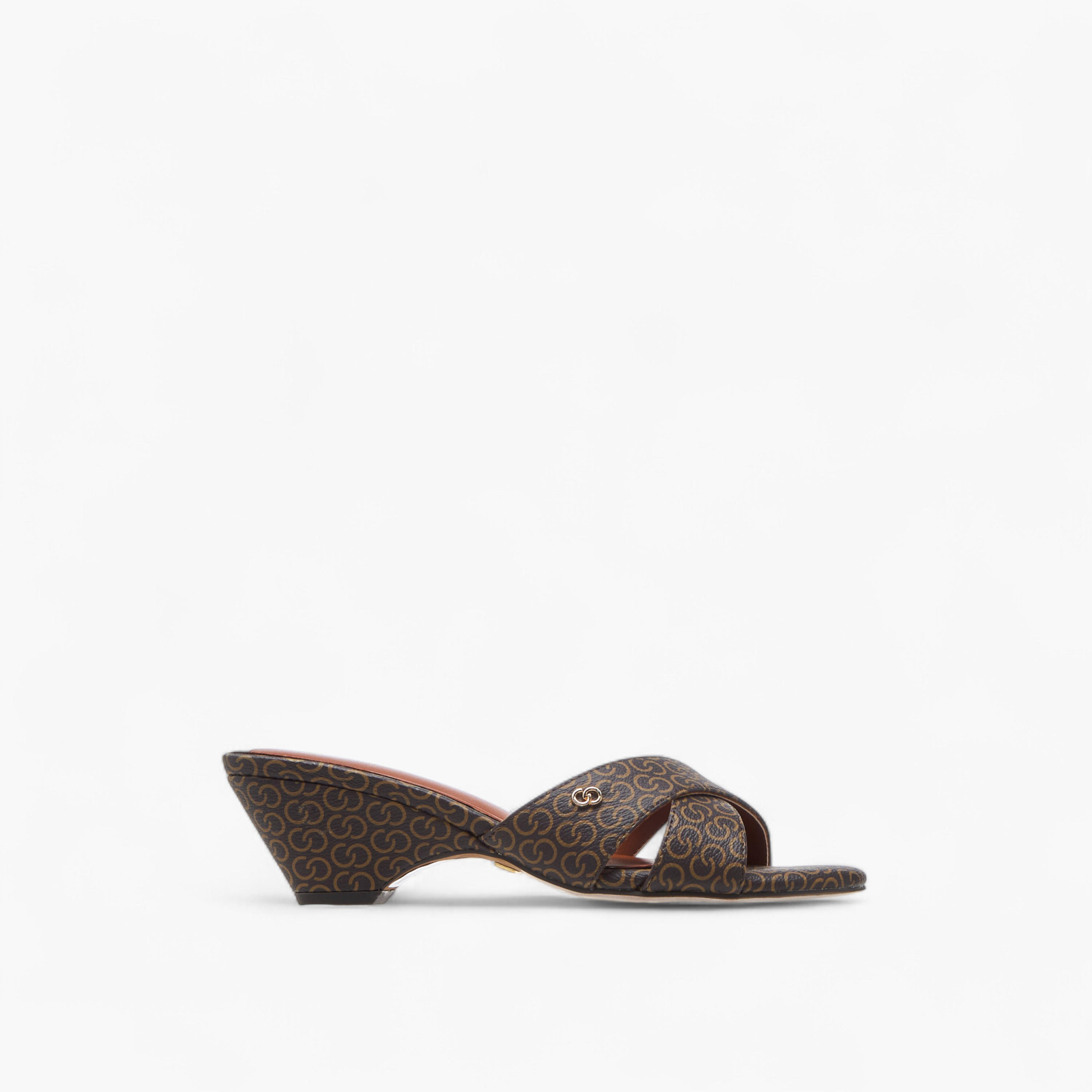Celeste Women's Monogram Print Cross Strap Sandals with Block Heels-women-shoes-sandals-heeled-image-3