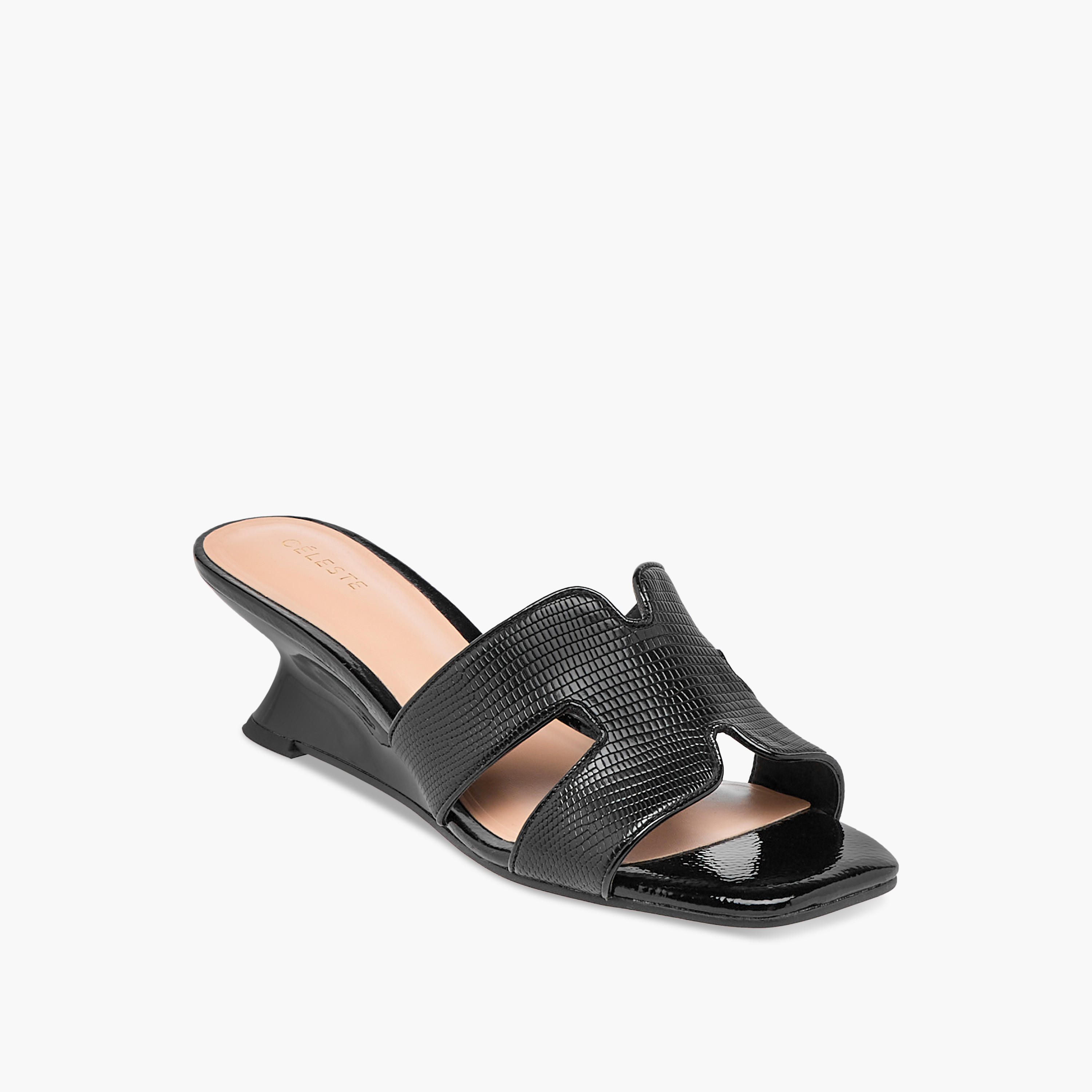 Celeste Women's Cutout Slip-On Sandals with Wedge Heels-women-shoes-sandals-heeled-image-2
