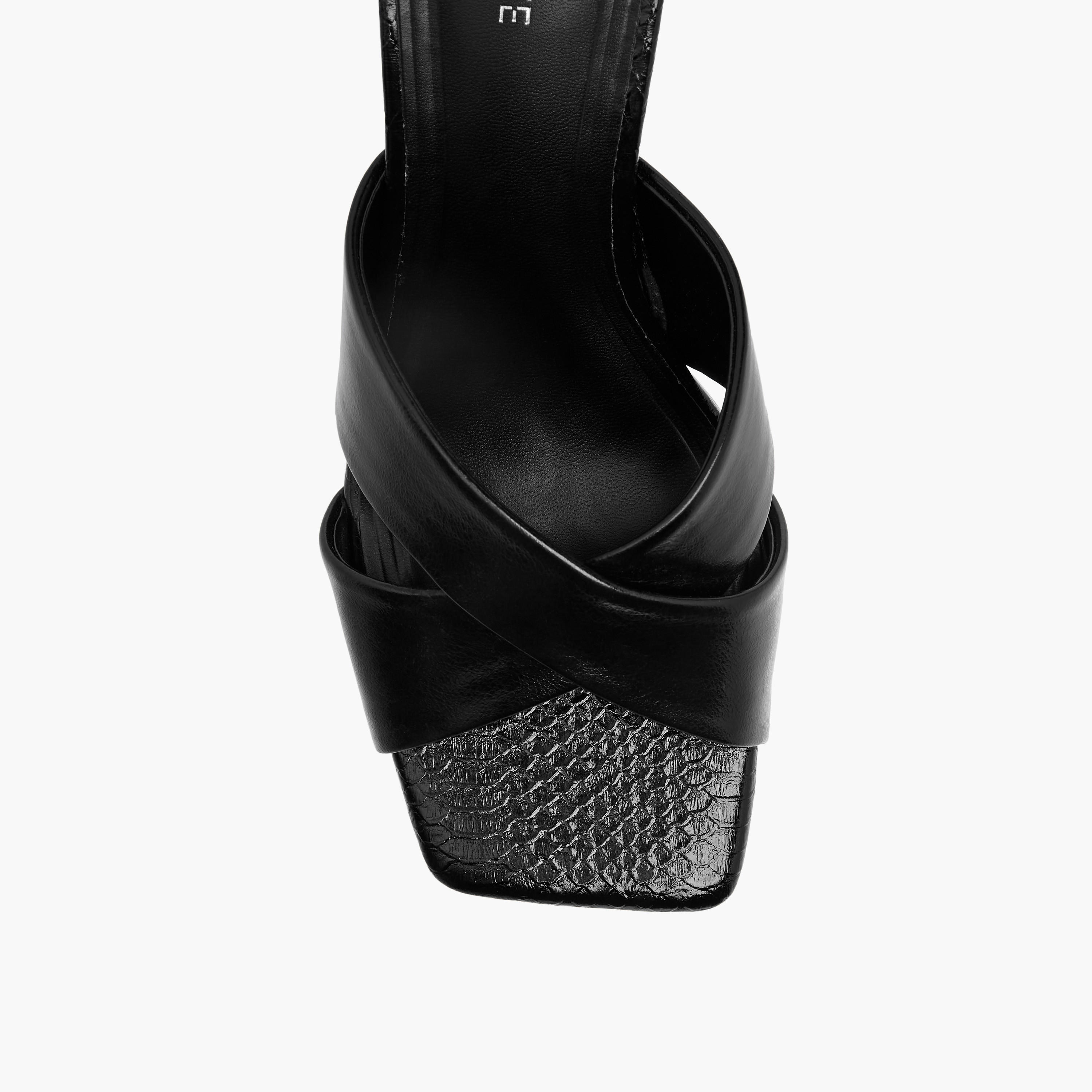 Celeste Women's Embellished Slip-On Cross Strap Sandals with Stiletto Heels-women-shoes-sandals-heeled-image-4