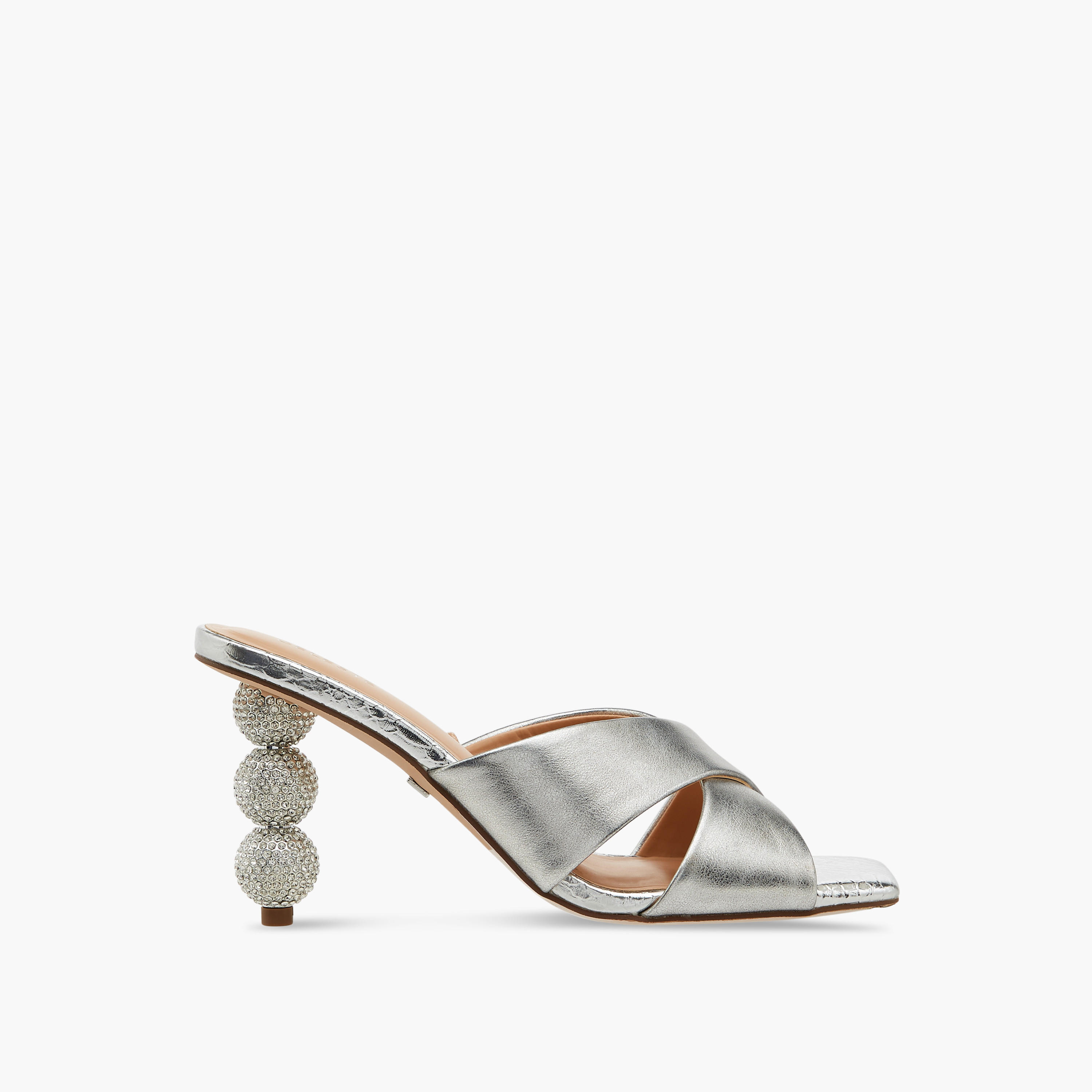 Celeste Women's Embellished Slip-On Cross Strap Sandals with Stiletto Heels-women-shoes-sandals-heeled-image-3