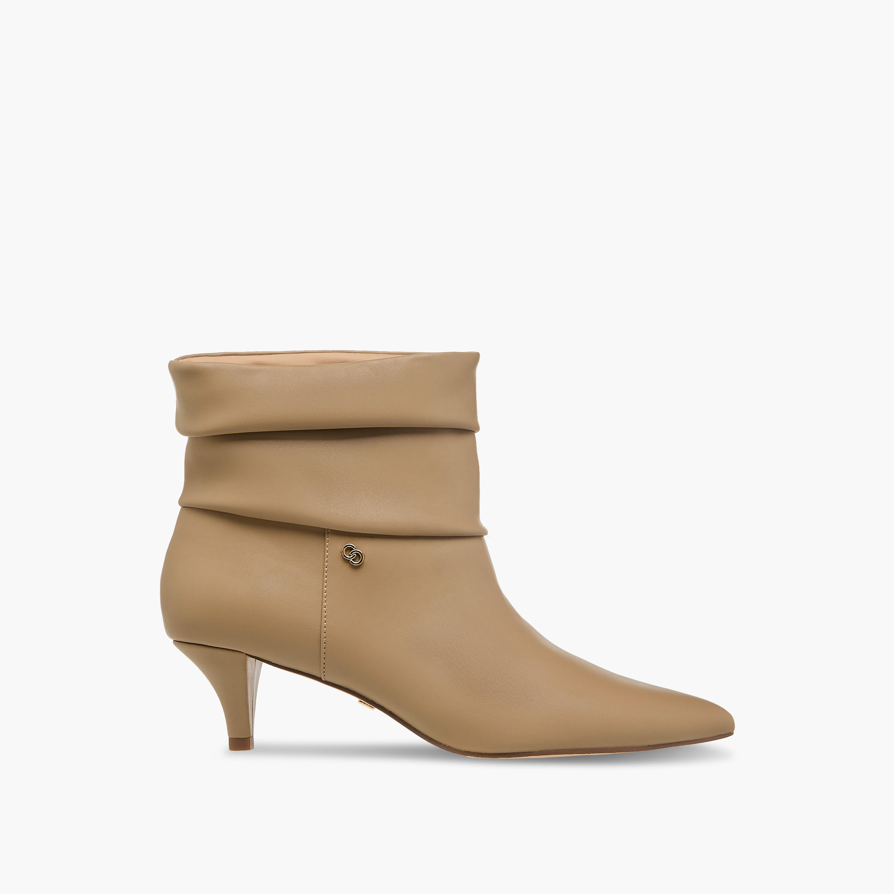 Celeste Women's Ruched Detail Ankle Boots with Kitten Heels-women-shoes-boots-image-3