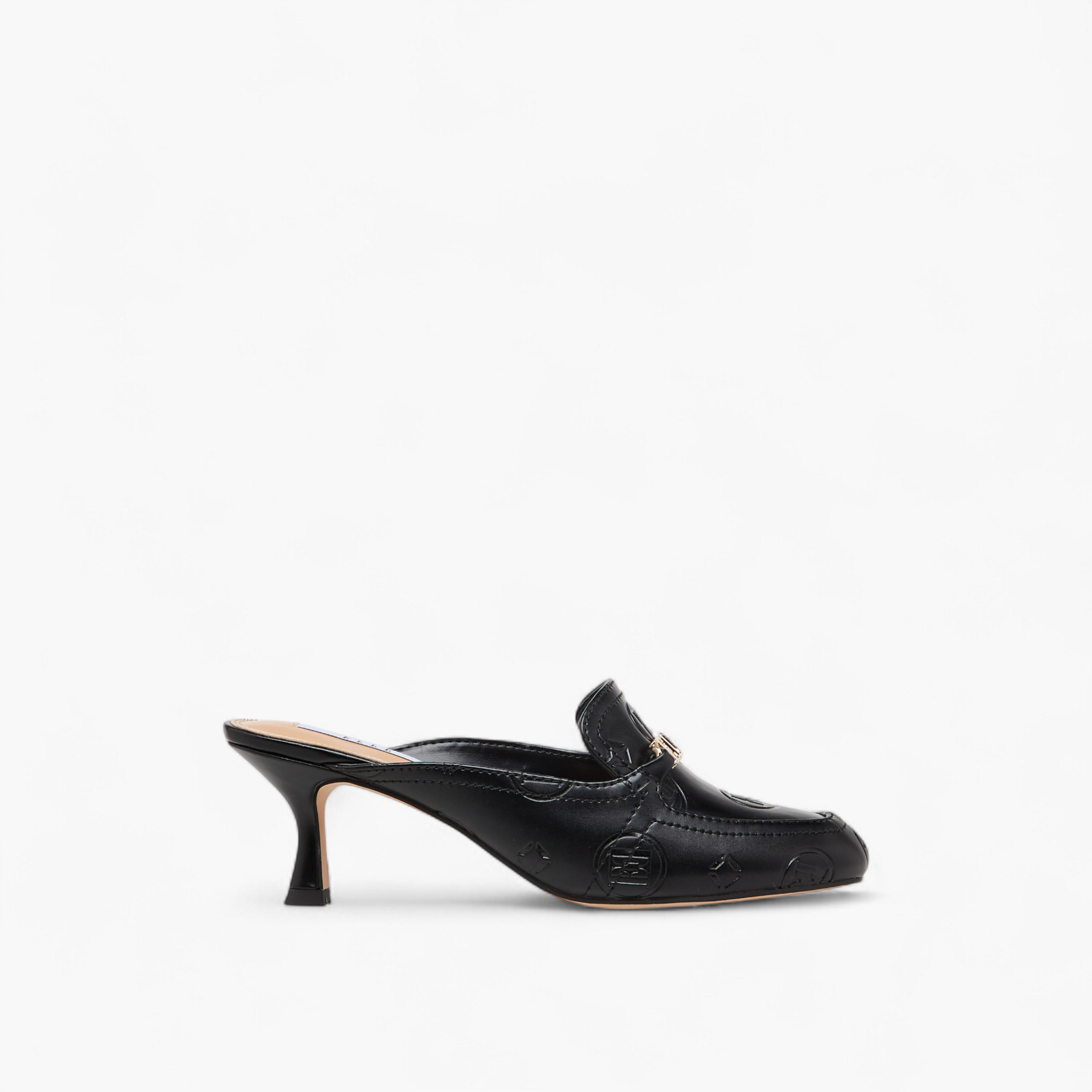 حذاء ميول بنقوش مونوجرام وكعب صغير من إيل-women-shoes-heels-image-3