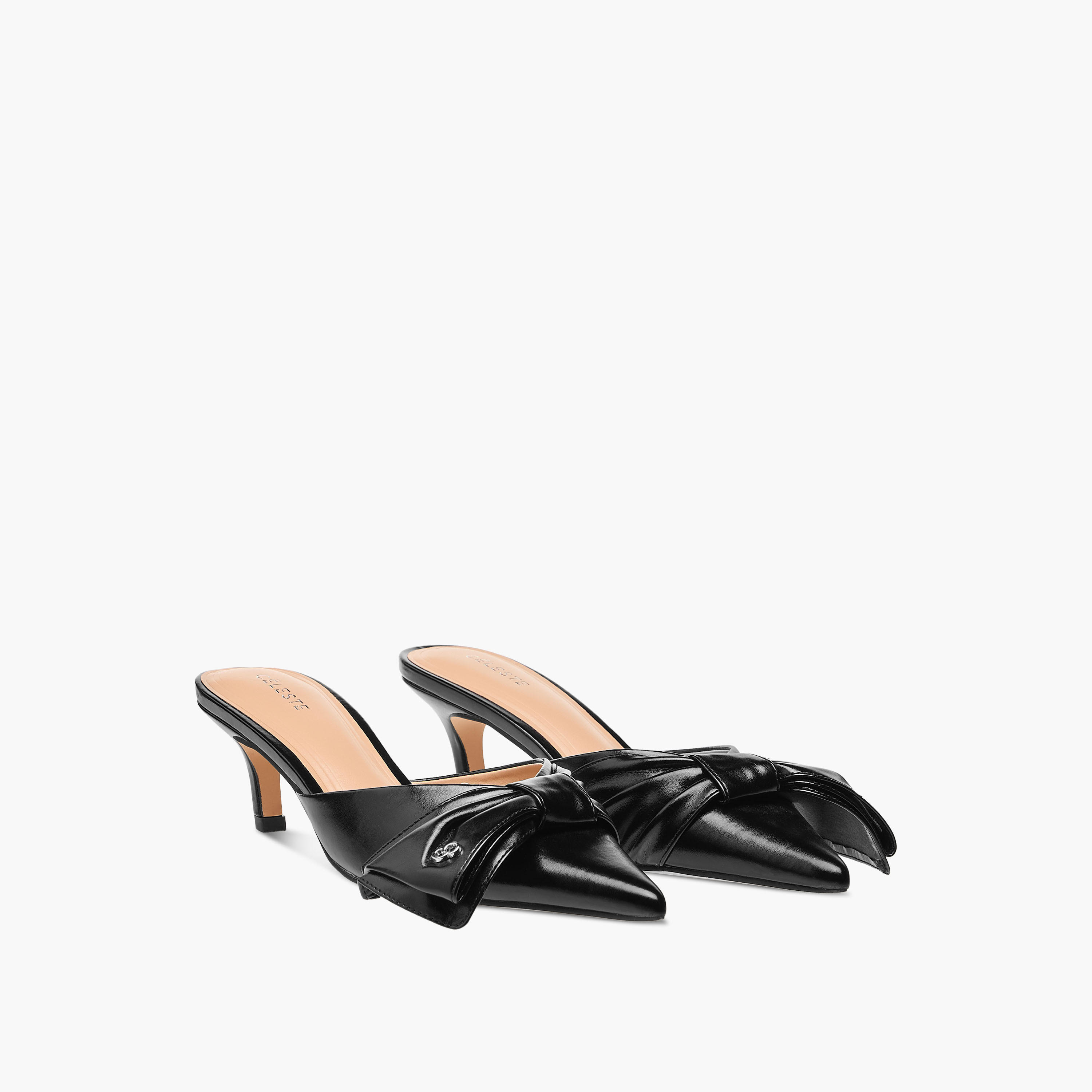 حذاء سهل الارتداء بفيونكة وكعب صغير للنساء من سيليست-women-shoes-heels-image-1