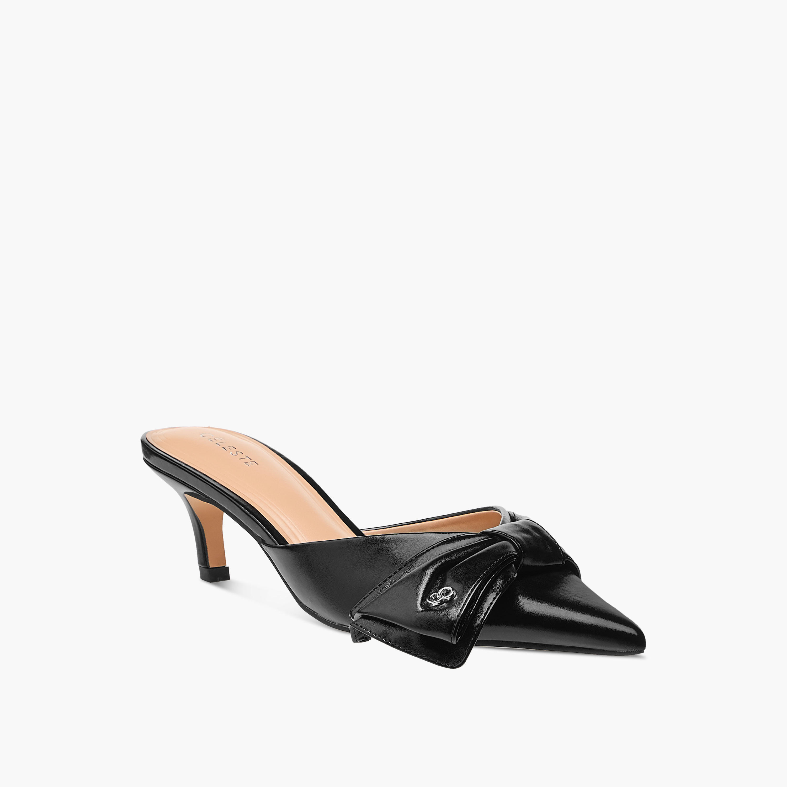 حذاء سهل الارتداء بفيونكة وكعب صغير للنساء من سيليست-women-shoes-heels-image-2